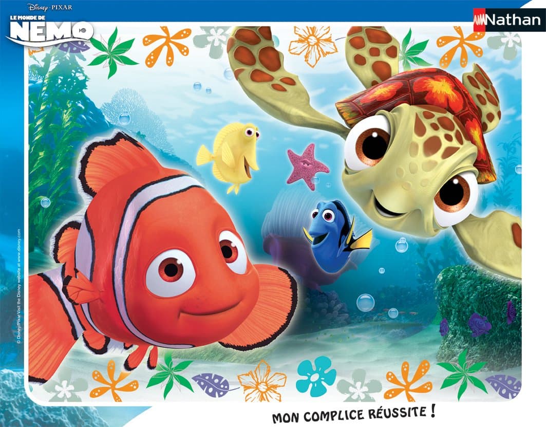 Nathan - 86106 - Puzzle Cadre - Némo et Squiz - 35 pièces