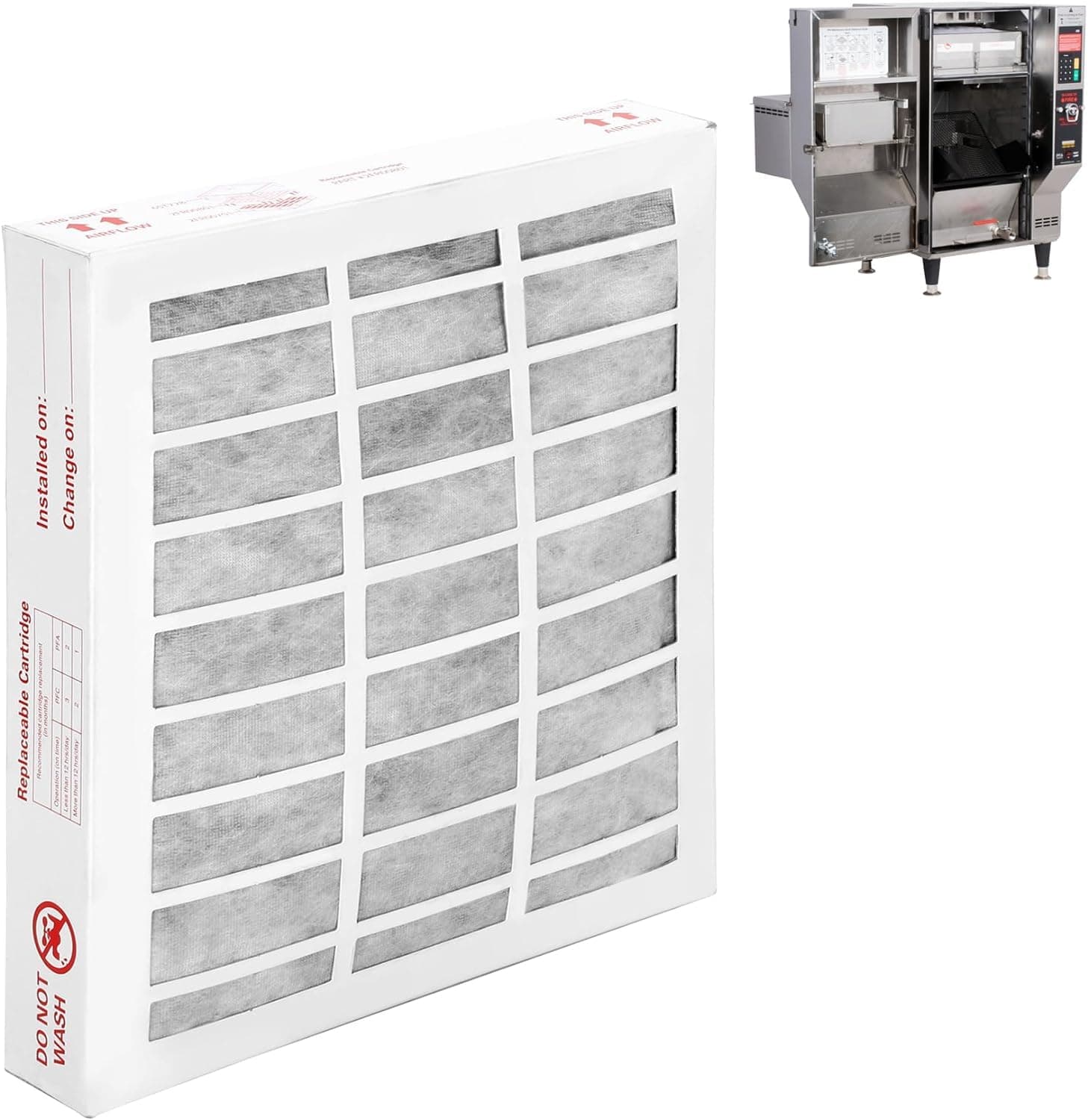For 2FV803 83544 PFC2FV803 Perfect Fry Filter HEPA Carbon Air Filter for Perfect Fry Ventless/Hoodless Deep Fryers PFC570, PFA570, PFA720 One-Year Free Repalcement Perfect Fry Fryers Part