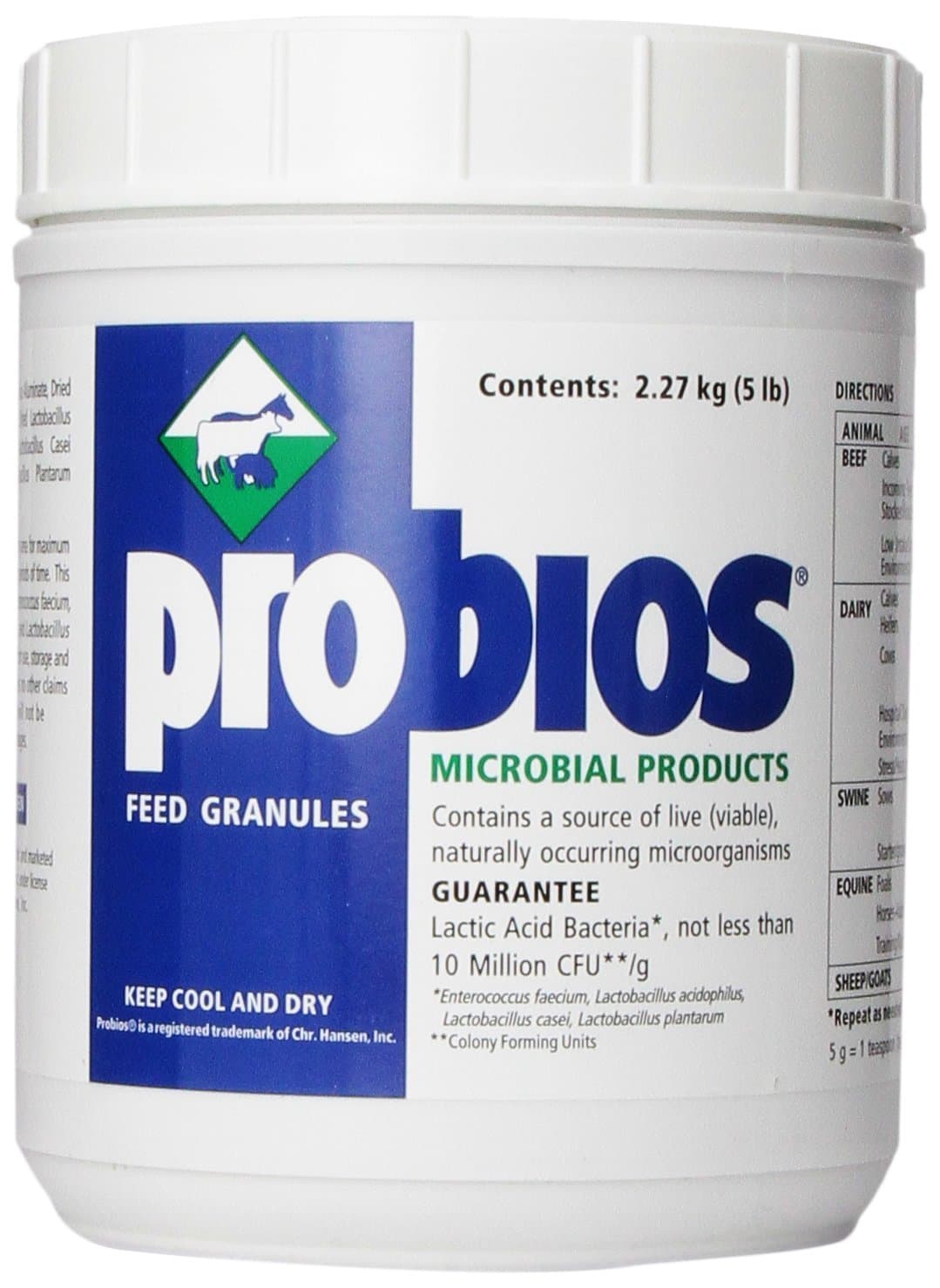 Bomac Vets Plus Probios Feed Granules Maintain Normal Digestive Function 5lbs