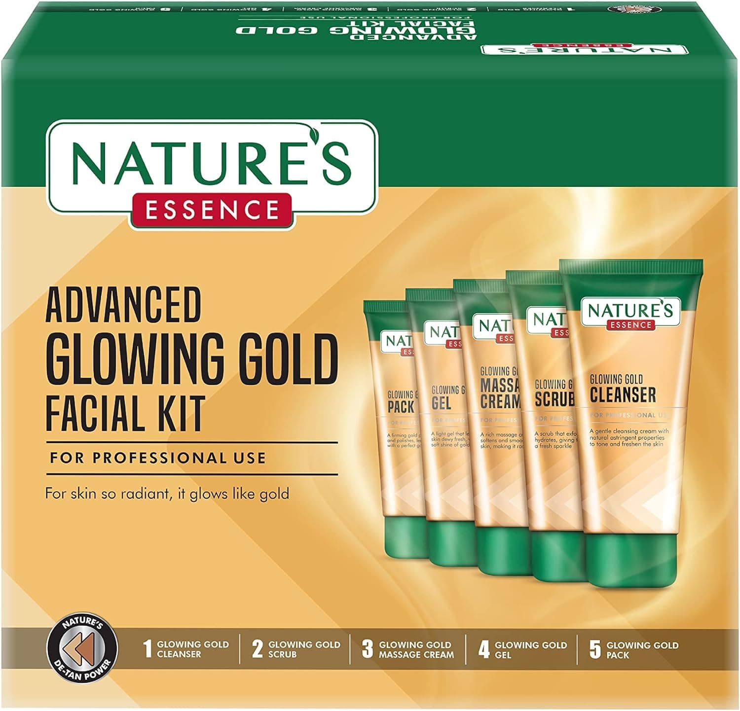 NATURES ESSENCE RAVISHING GOLD KIT, 170 GMS with Free 25% Extra