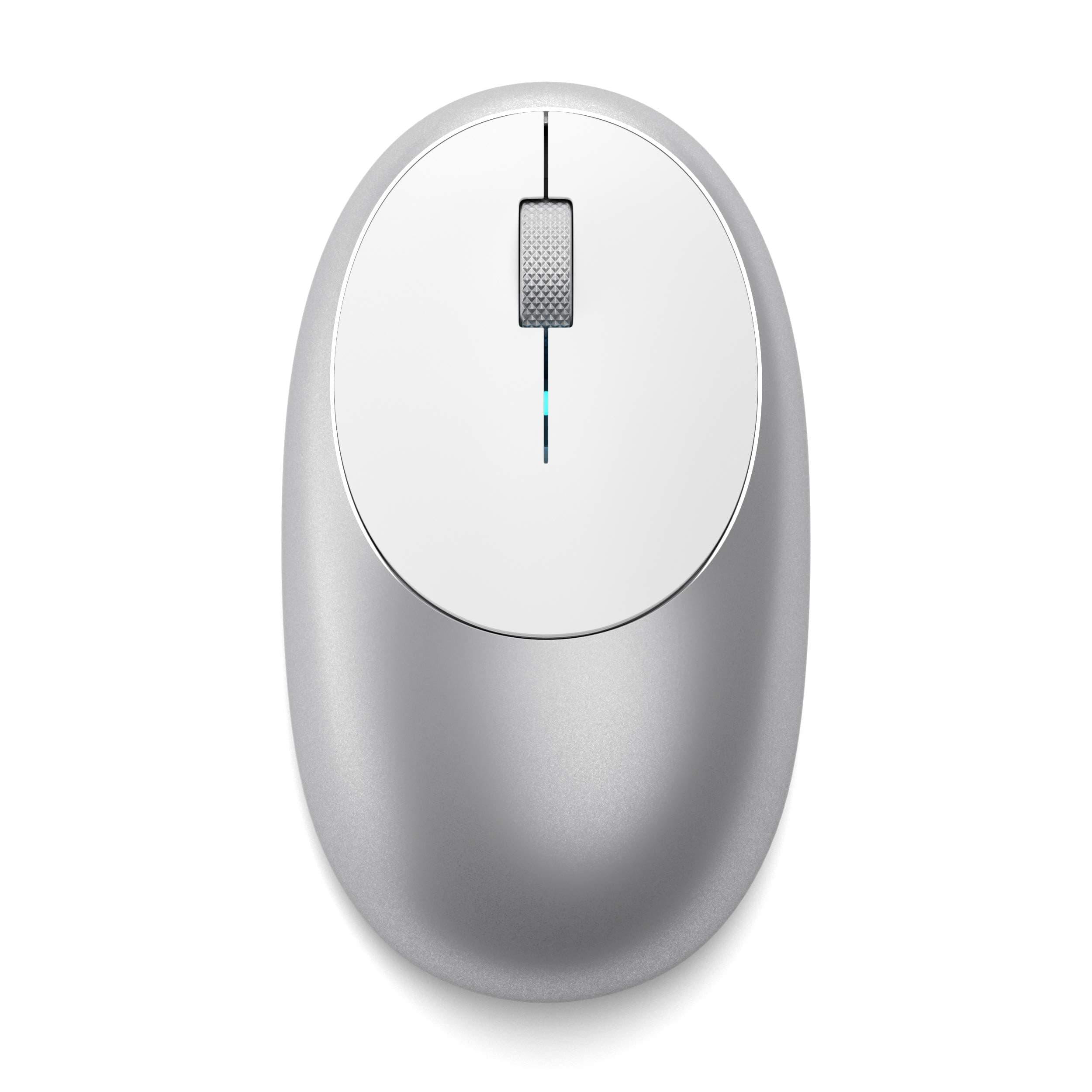 M1 Wireless Bluetooth Mouse, USB-C Rechargeable, 1200 DPI, Compact & Portable, for MacBook Air & Pro M5 M4, iPad Air & Pro M5 M4 M3, iPad Mini, Mac Mini, iMac & Windows - Silver