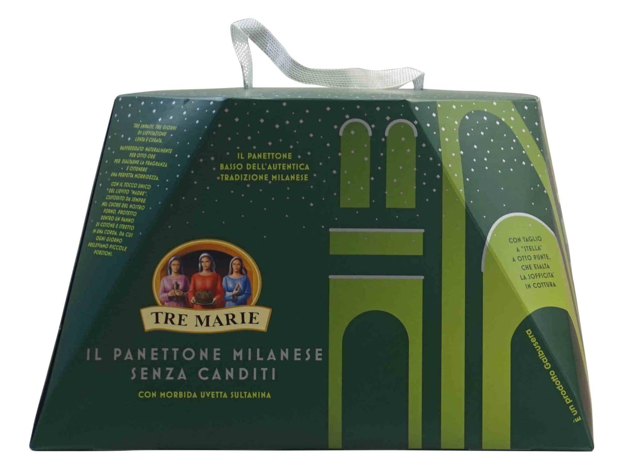 Tre Marie: "Il Panettone Milanese Senza Canditi" Italian Panettone with No Candied Fruit - 2.27 Pound (1030g) Package [ Italian Import ]