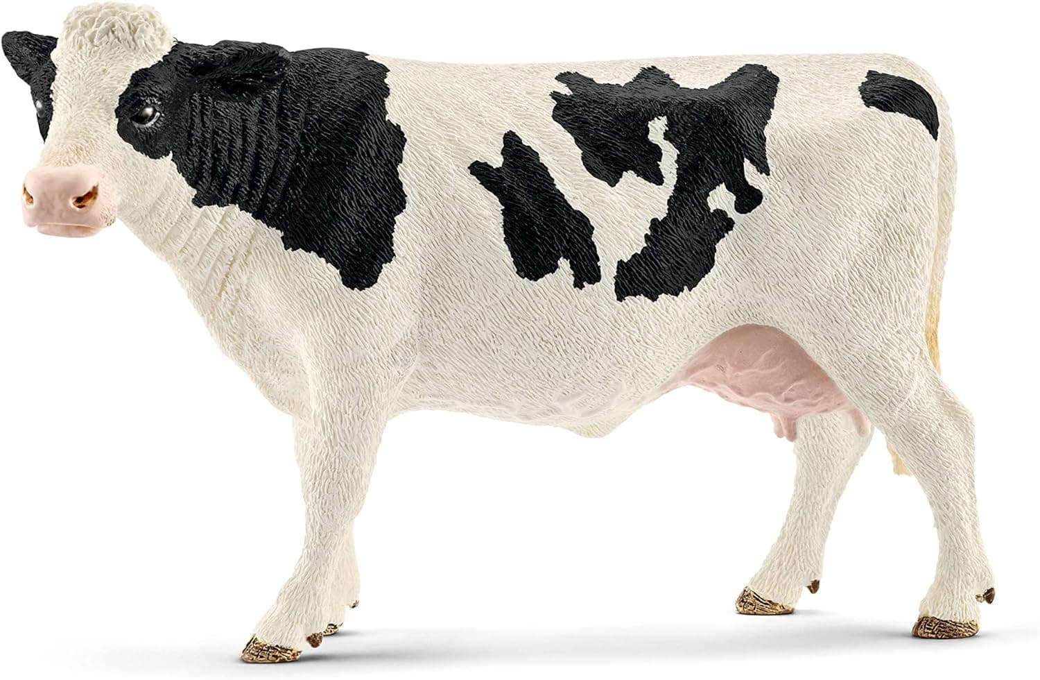 SCHLEICH 13797 Holstein Cow Farm World Toy Figure, Realistic Animal Figurine for Kids Ages 3-8