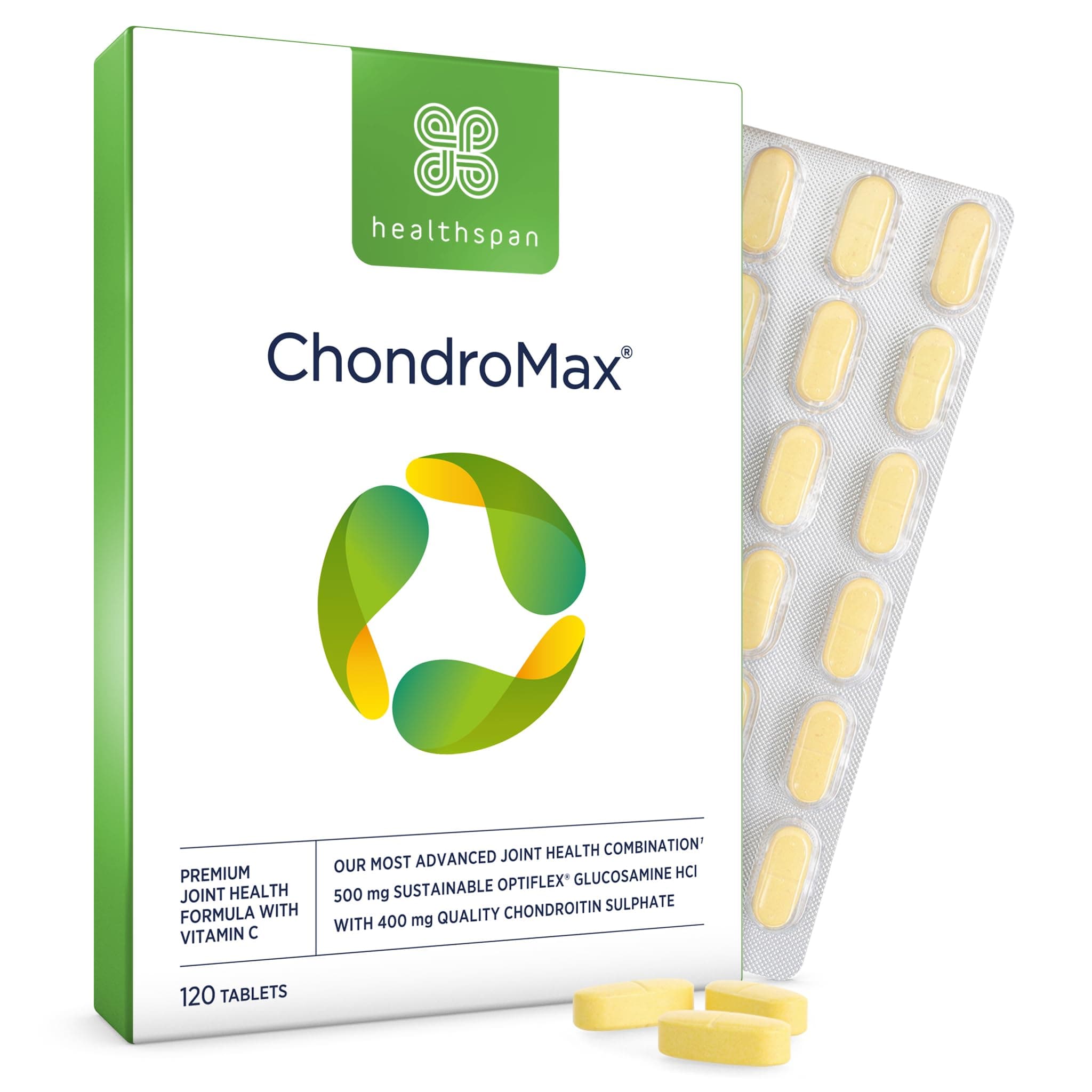 – Glucosamine & Chondroitin (120 Tablets, 500mg Glucosamine & 400mg Chondroitin) | Joint & Bone Support | Advanced Joint Support | Vitamin C to Support Joint Cartilage | Sustainably Sourced