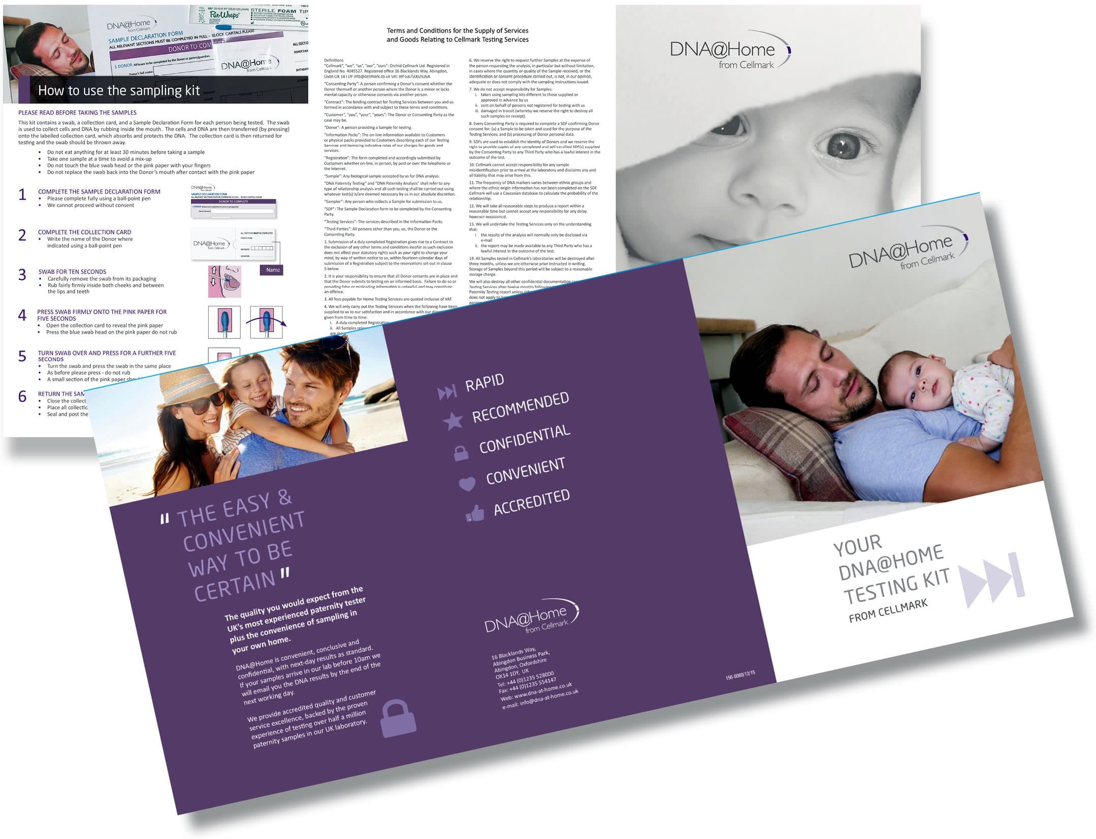 DNA Home Paternity Test Sampling KIT (3 Person) from The UK'S Most Experienced DNA Testing Company