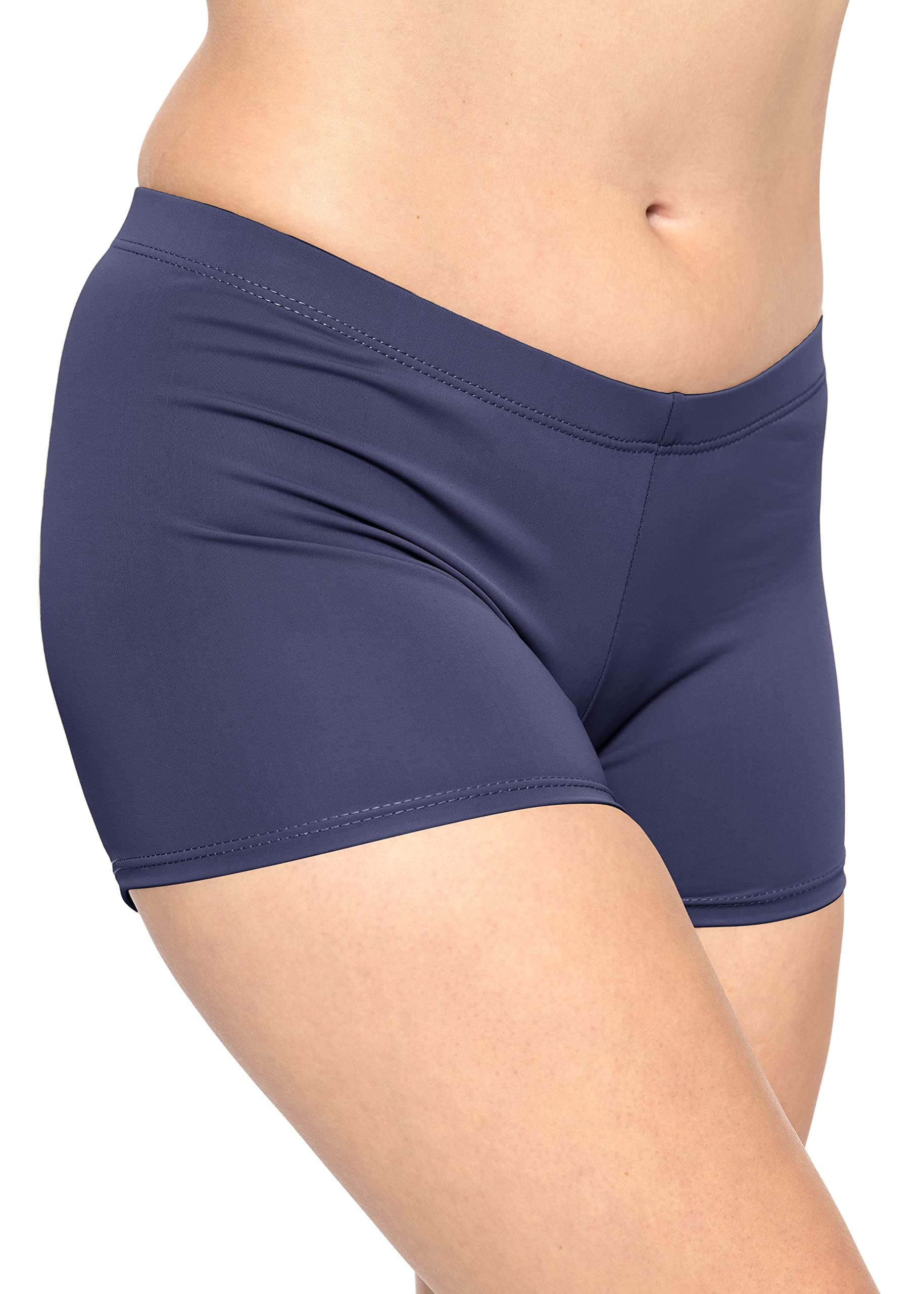 STRETCH IS COMFORT Women's and Plus Size Nylon Booty Shorts | S-3X