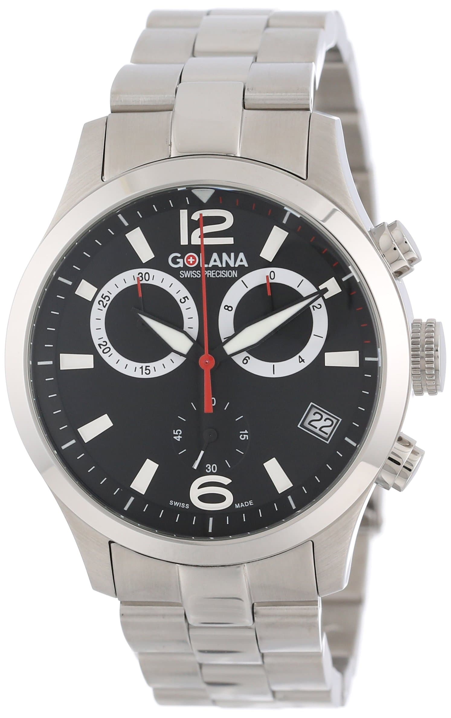 Golana AE200.2 Aero Pro Swiss Made Aviators Chronograph Mens Watch