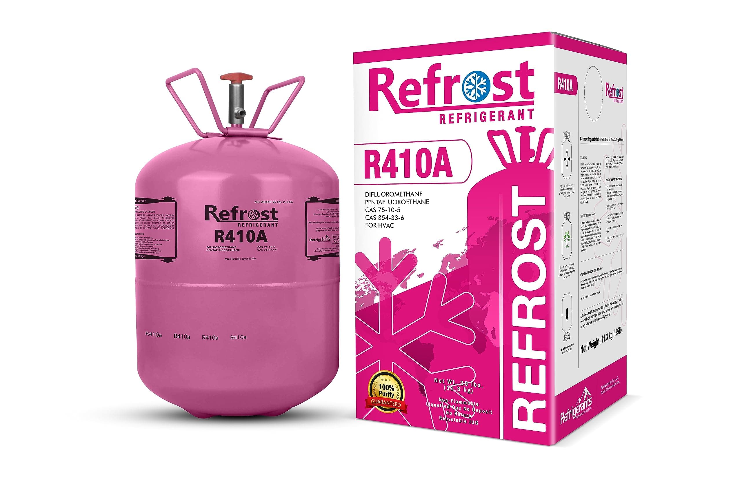 R410A For HVAC Disposable Cylinder 11.3Kg - Best for Air Conditioners