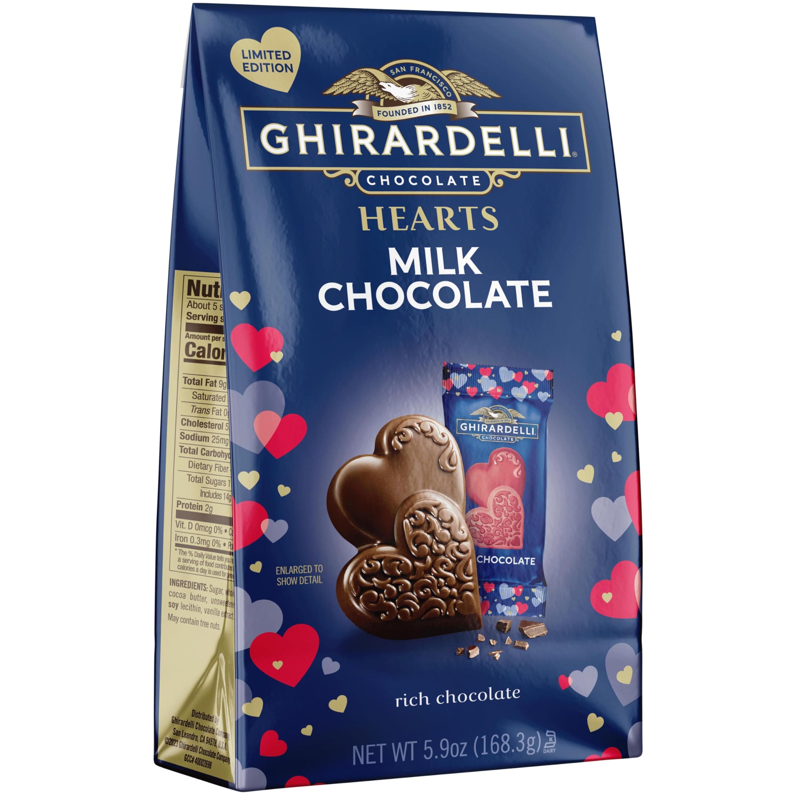 Milk Chocolate Duet Hearts - 5.9oz.