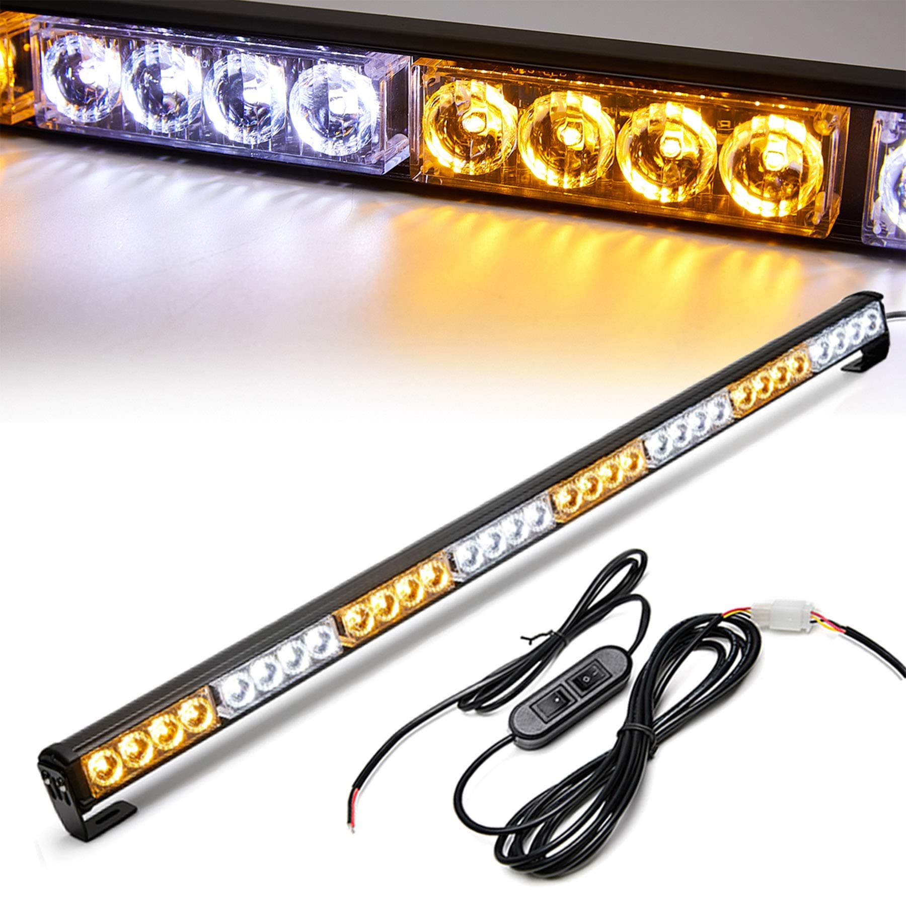 35.5" Emergency light bar With Black control box