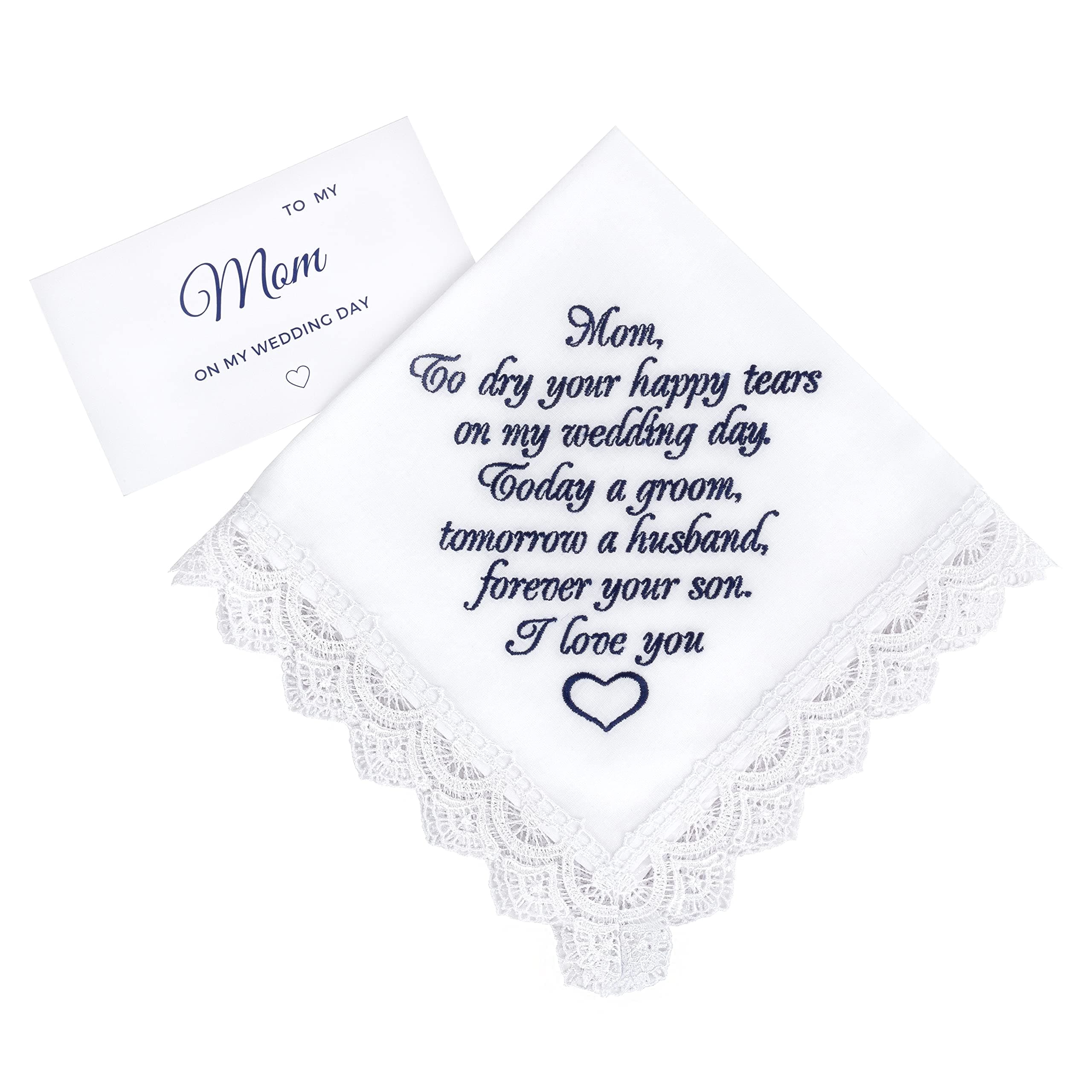 HandmadeWedding handkerchiefs for Parents