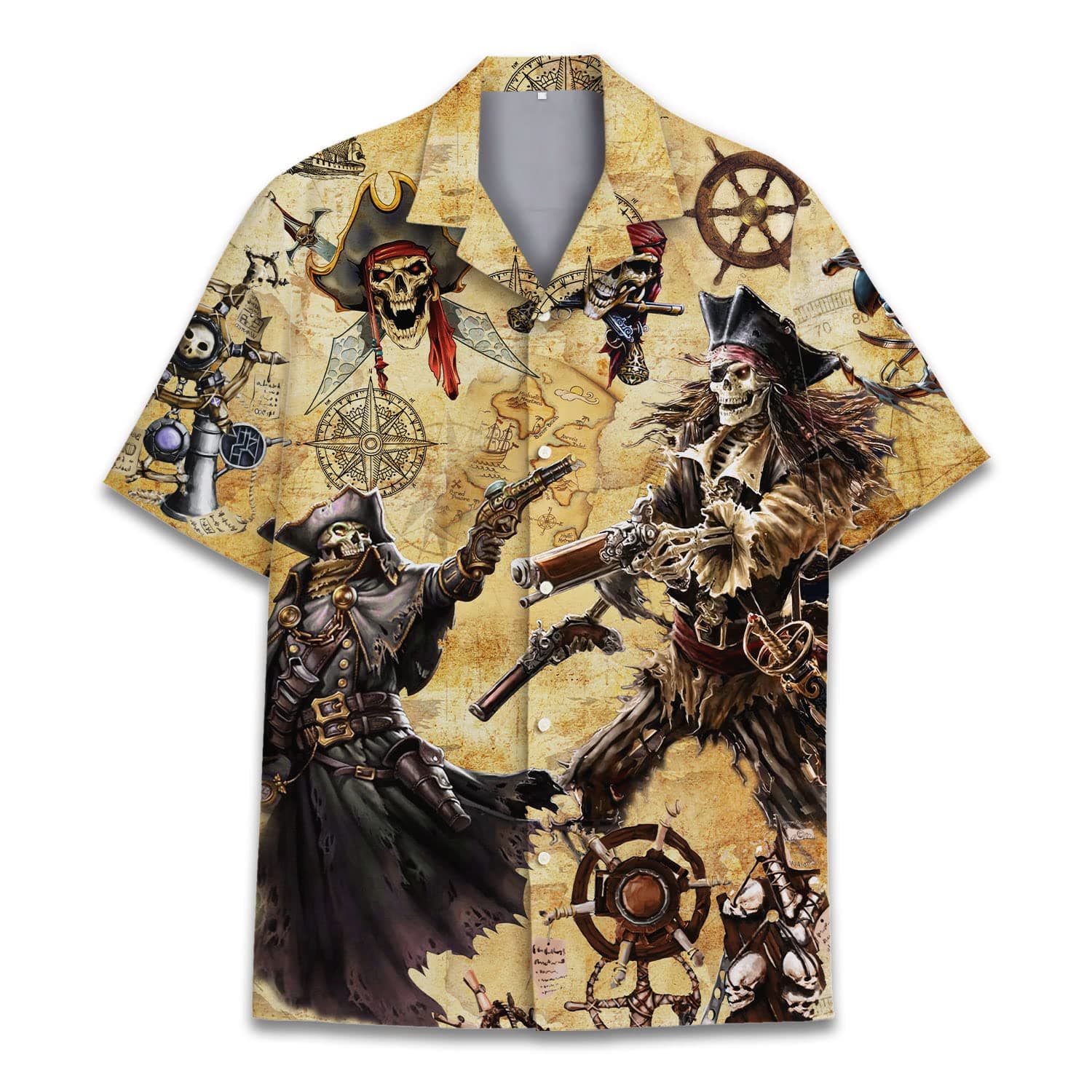 Mooley Funny Bigfoot Button Down Short Sleeve Holiday Summer Beach Tropical Bigfoot Surfing Hawaiian Shirt