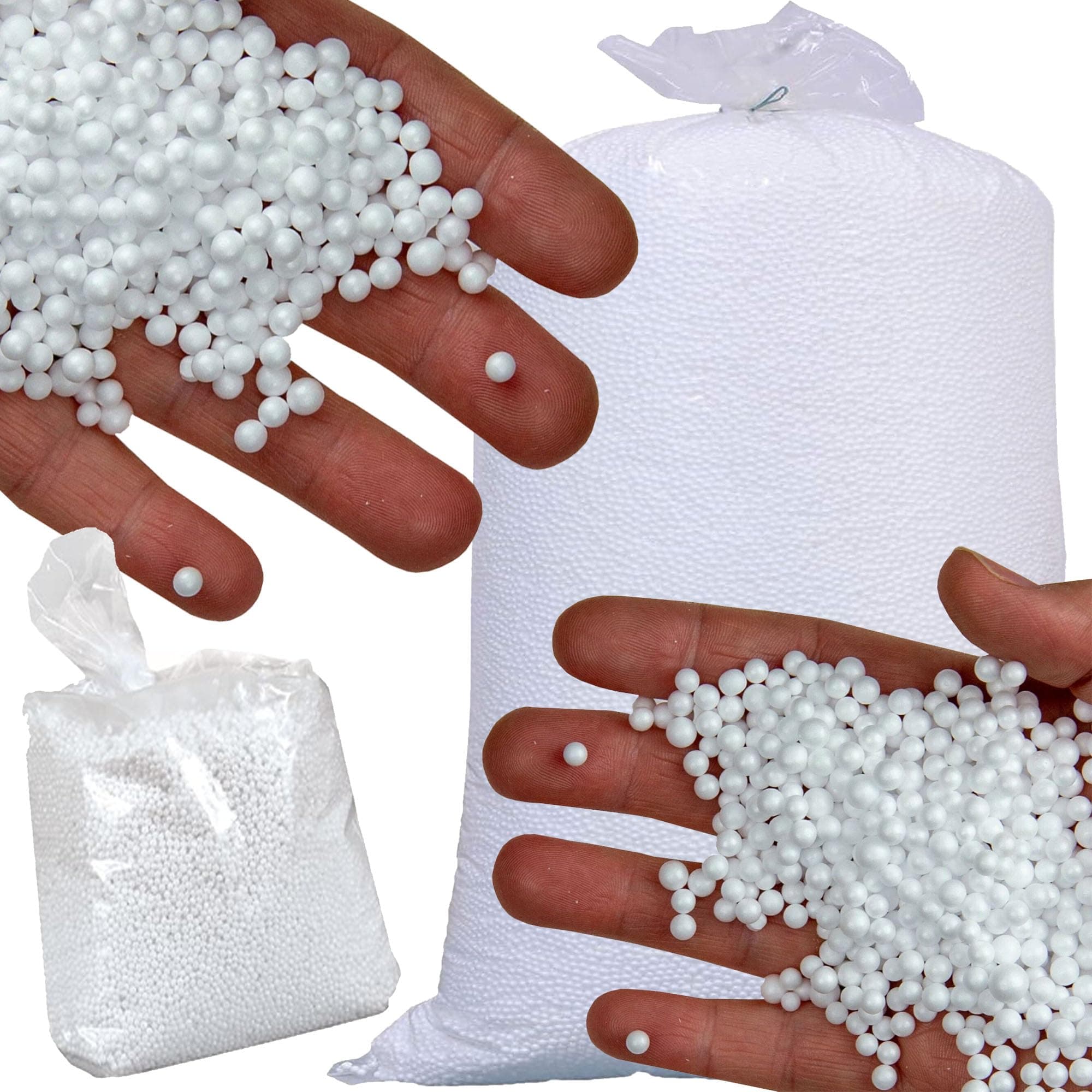 STORM TRADING GROUP Bean Bag Filler Refill Booster Polystyrene Extra Top Up Bead Bag Beans Balls Various Bags (1 Cubic Feet)