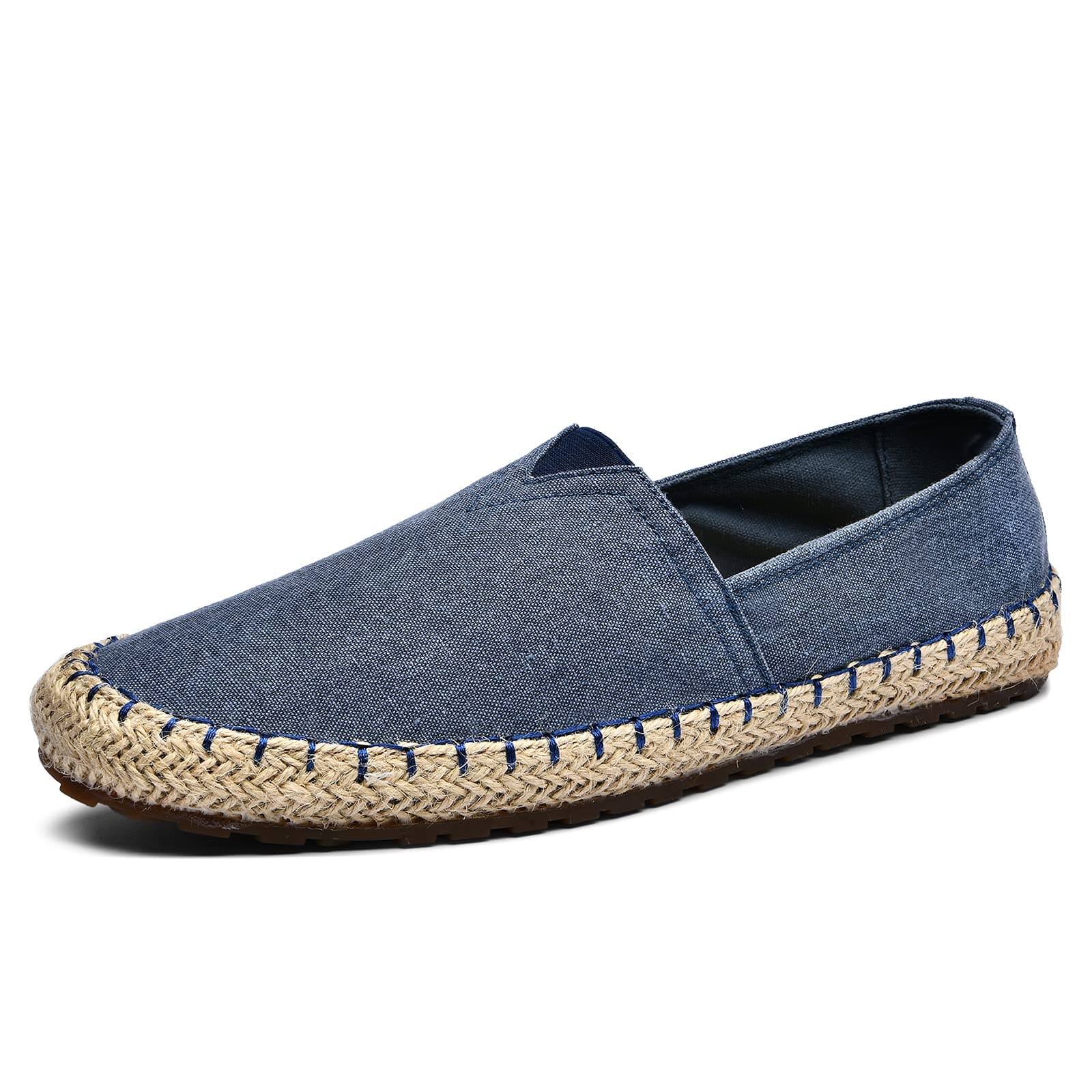 Men's Fashion Casual Cloth Shoes Canvas Slip-on Loafers Espadrille Leisure Walking Sneakers Moccasins Boat Shoes