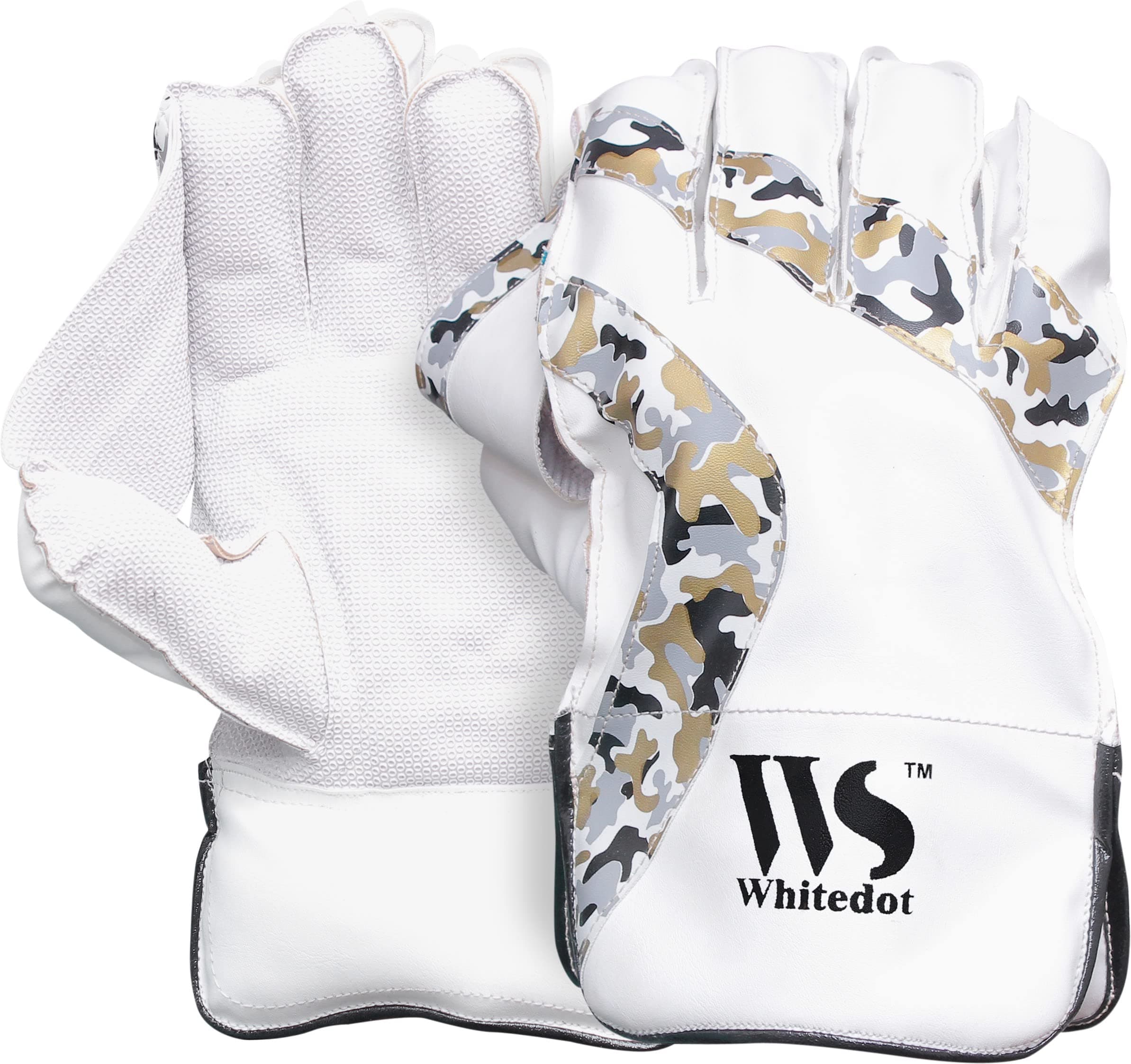 WHITEDOT Sports Whitedot Camo Pu Wicket Keeping Gloves Idol for Youth/Medium, Volleyball