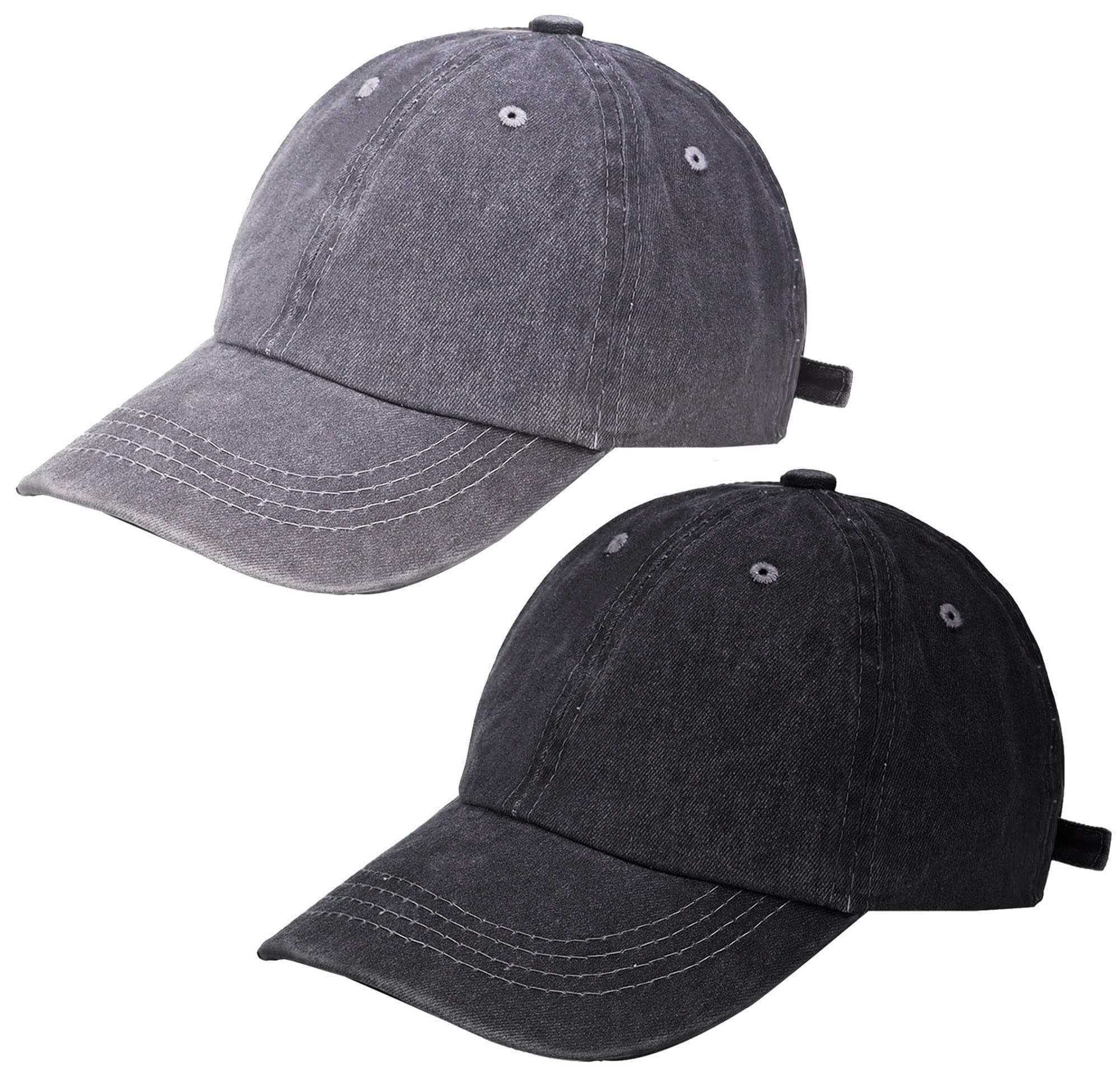 Kids Distresed-Washed Baseball Hat Infant Toddler Baby Boy Girl Hats Distresed for 4-8 Years