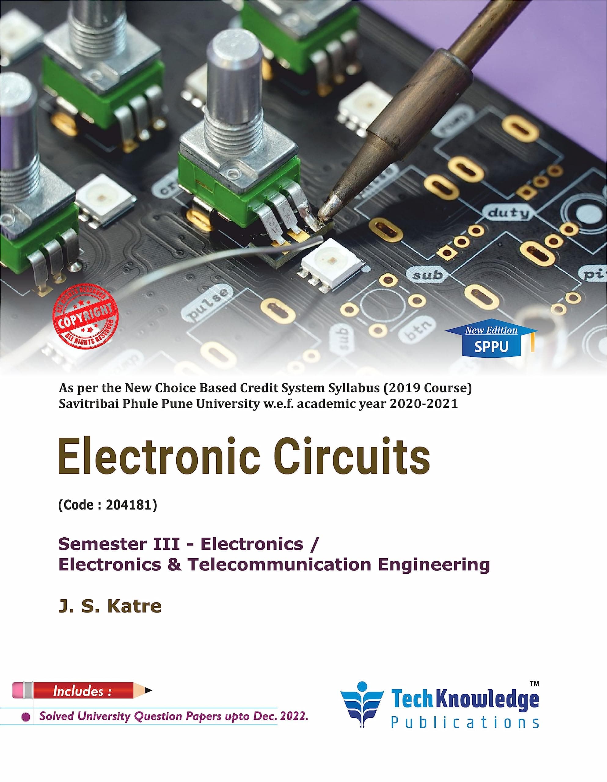 Electronic Circuits For SPPU B.E. Electronics Engineering Sem 3