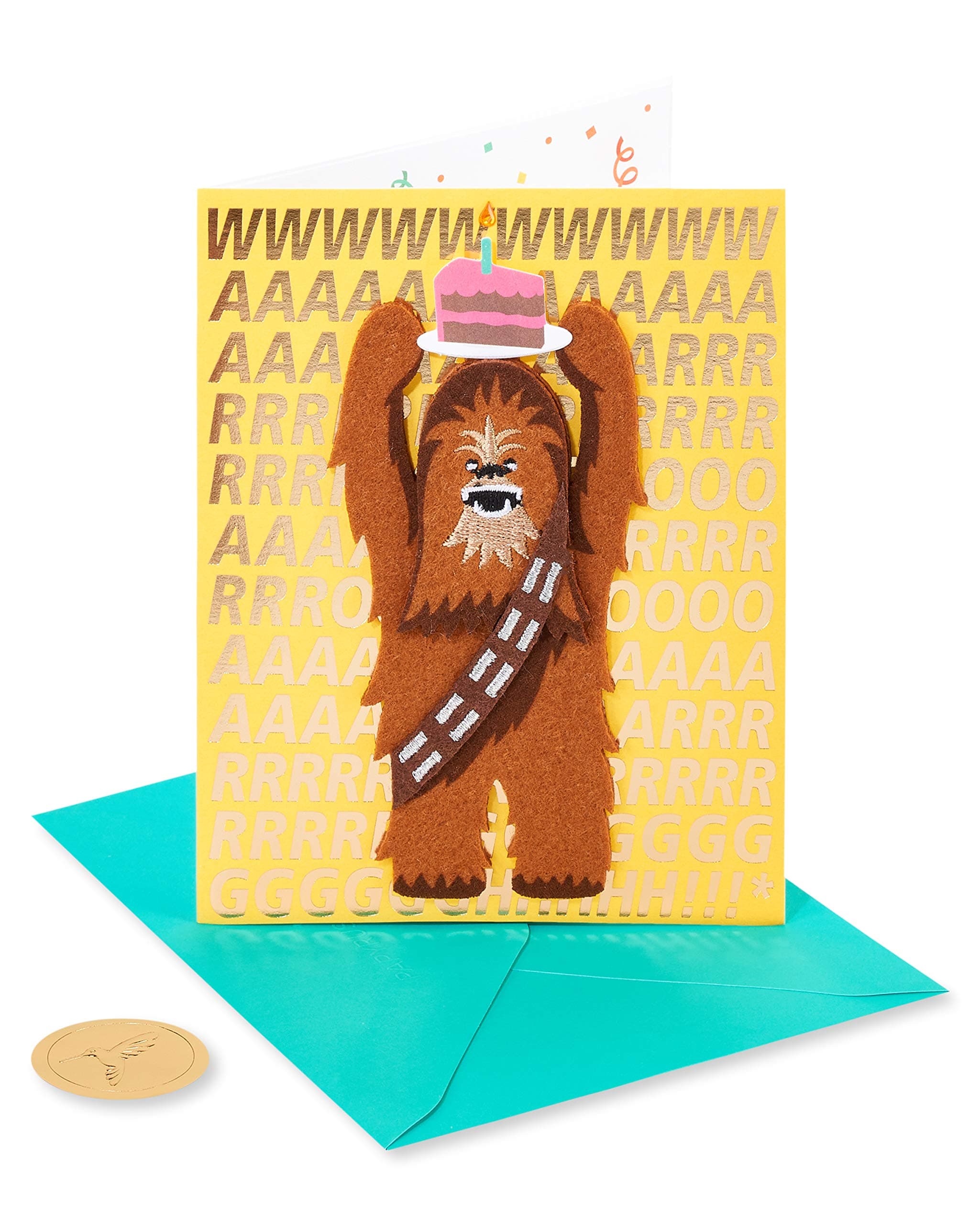 Funny Star Wars Birthday Card (Wookie for Happy Birthday)