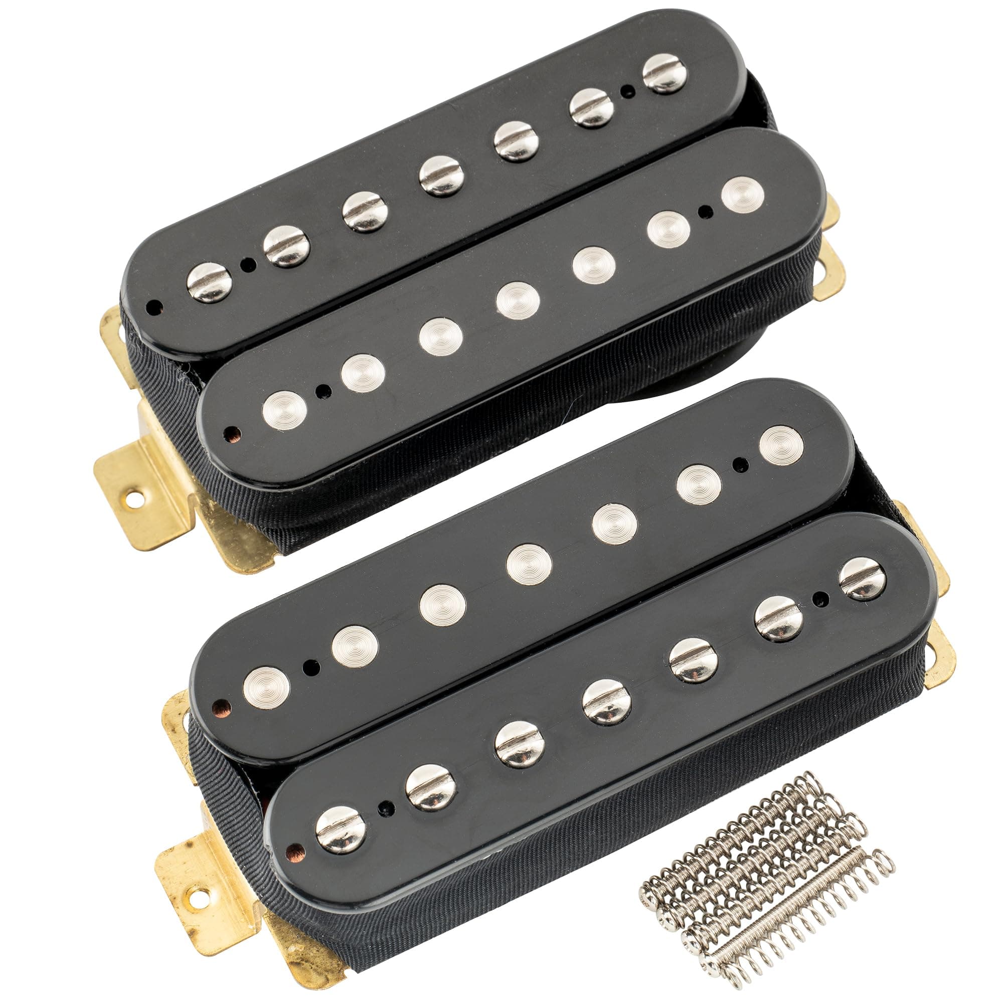 Artec HBA117 Alnico 5 Magnet 7 String Guitar Humbucker Pickup Neck Bridge Pickups Set for Electric Guitar, Black