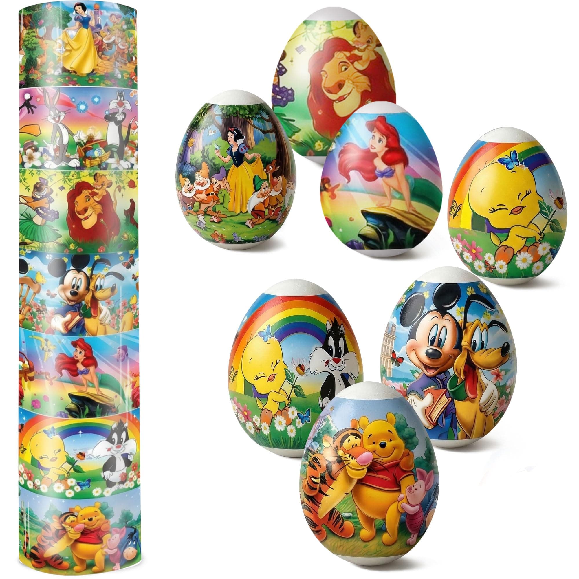Heat Shrink Sleeve Decoration Easter Egg Wraps Pysanka Pysanky Cartoons
