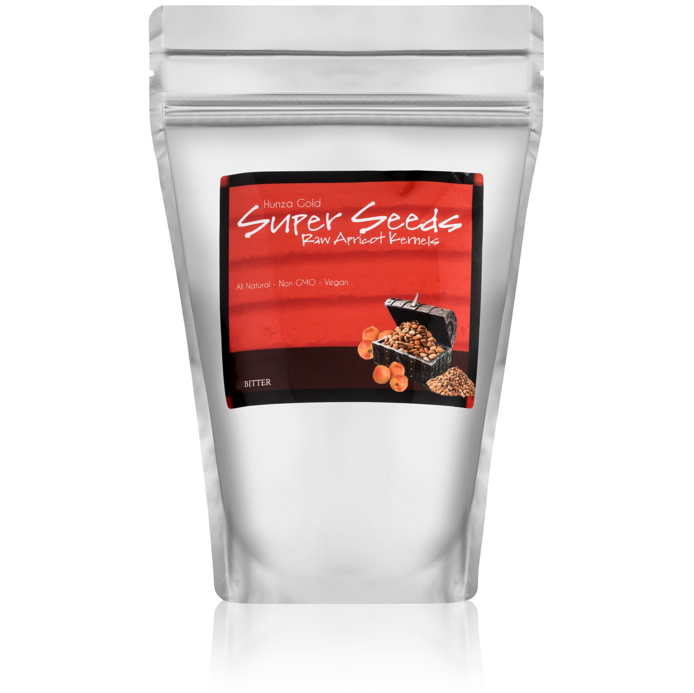 SuperSeeds Apricot Kernels/Seeds (4 Pounds / 1.8kgs) Hunza Gold Bitter Organic Raw