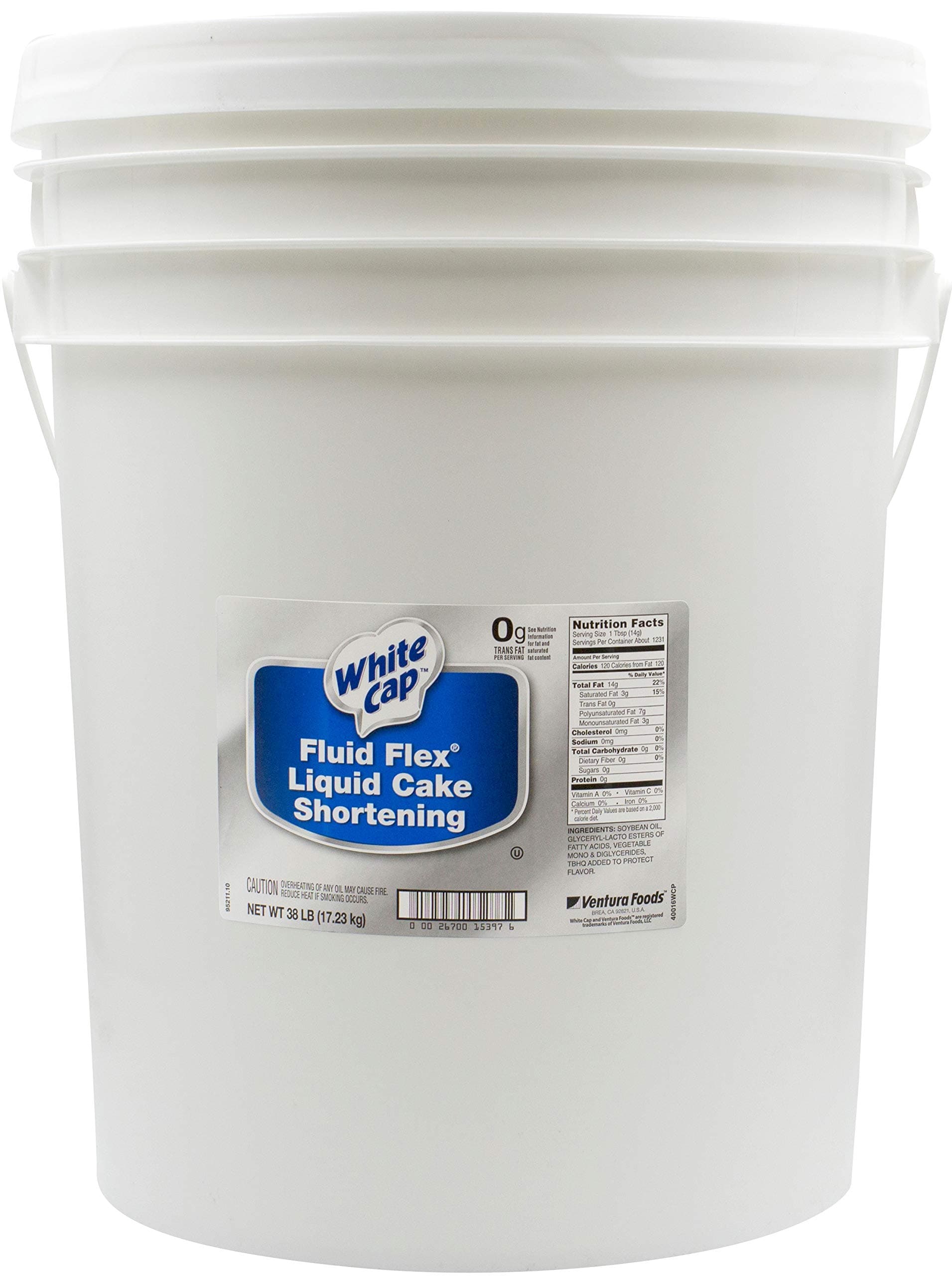 White Cap Cake Shortening Liquid, 38 Pound -- 1 each.