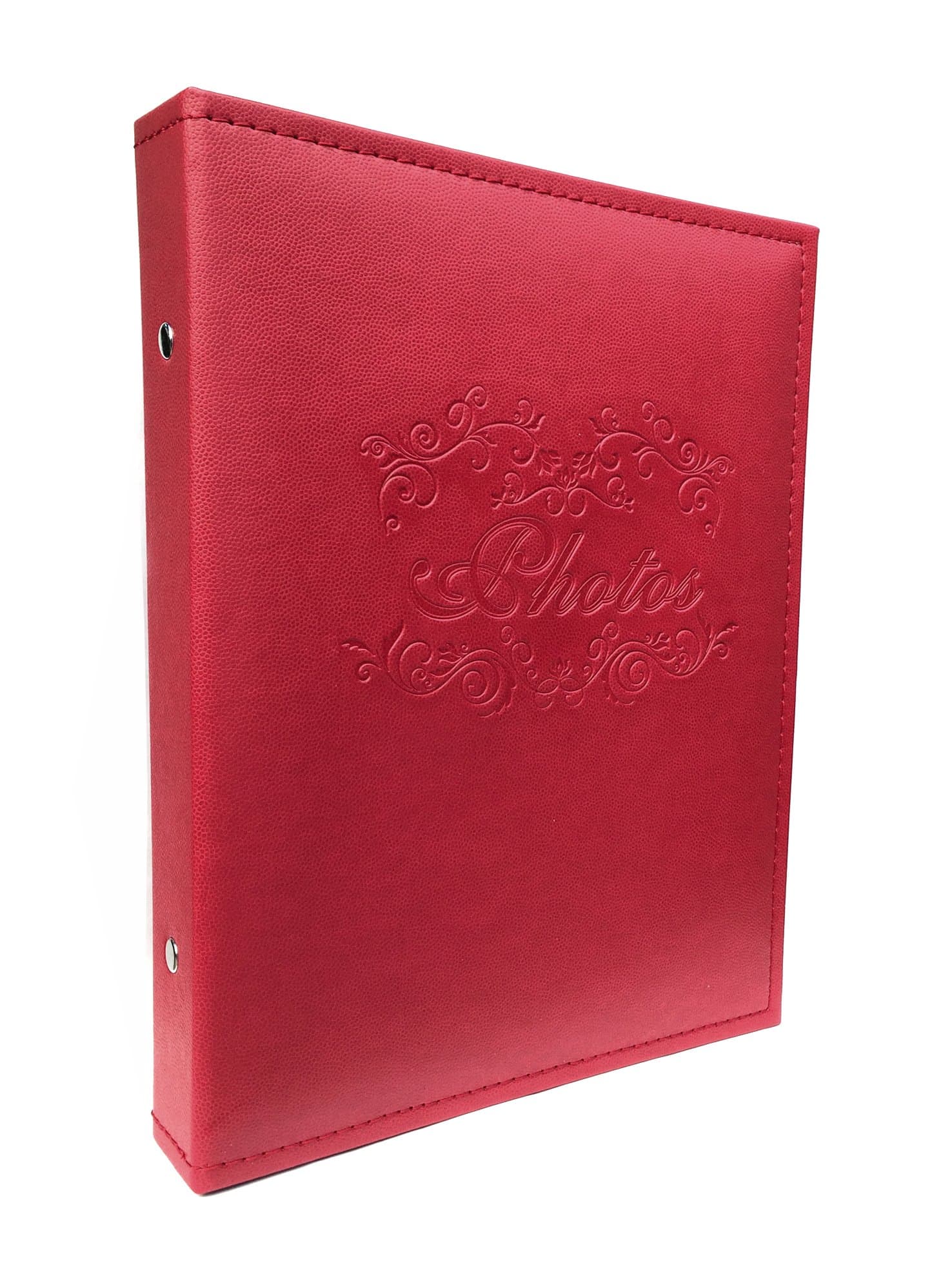 SUNLUX Elegant Photo Album Classic Photos in Faux Leather 29.5 x 22.5 cm with 40 Adesive Pages with Box