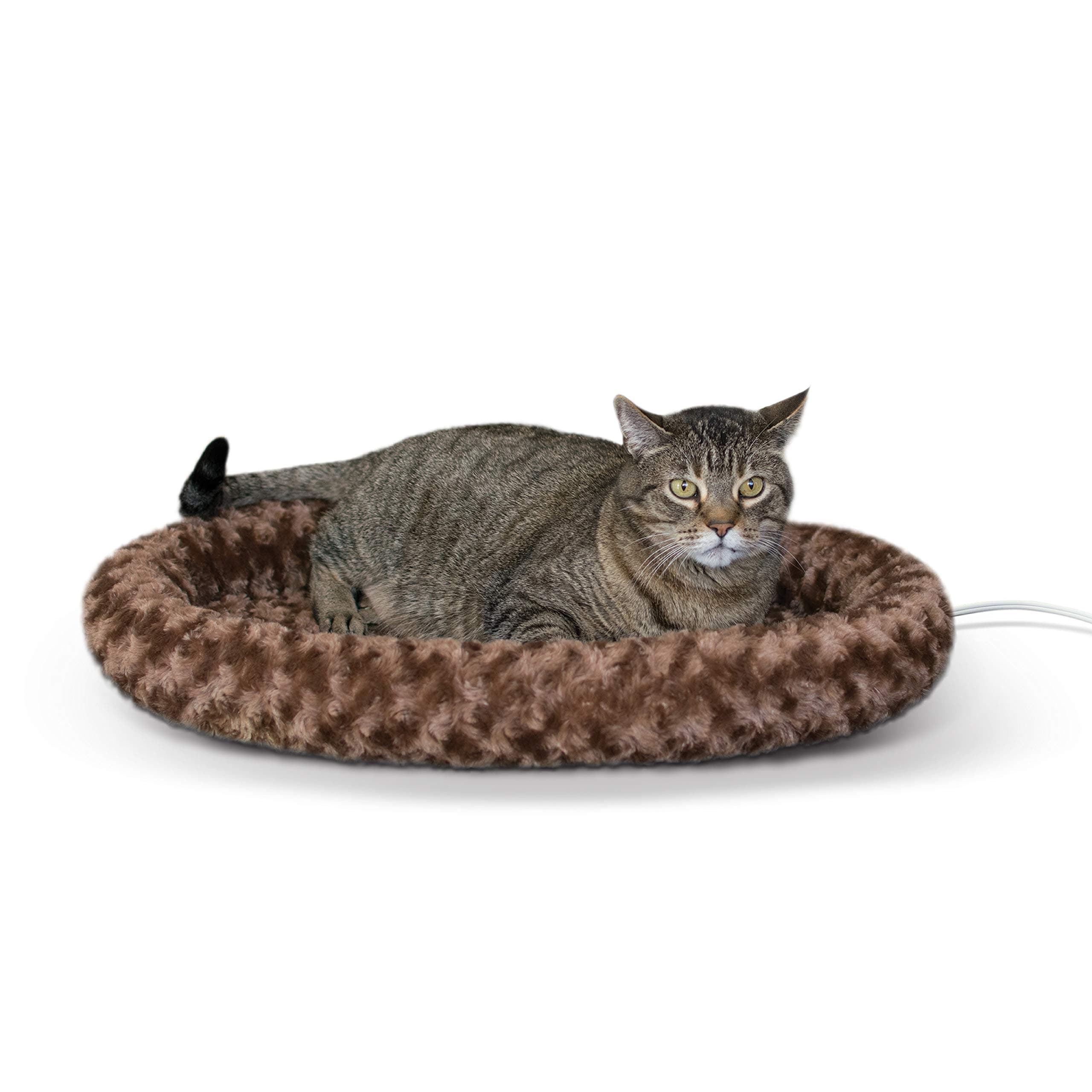 K&H Pet ProductsK&H Pet Products Thermo-Kitty Fashion Splash Heated Pet Bed Large Mocha 16"x 22" 7W