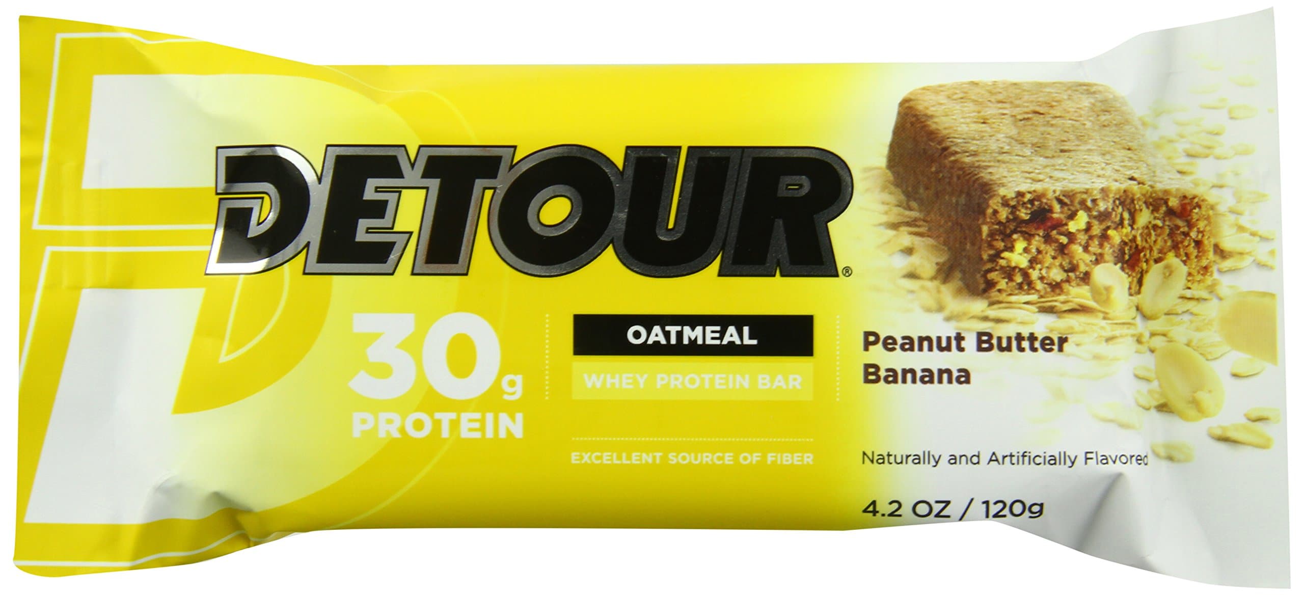Detour Oatmeal Nutrition Bars, Peanut Butter Banana, 120 Gram (Pack of 12)