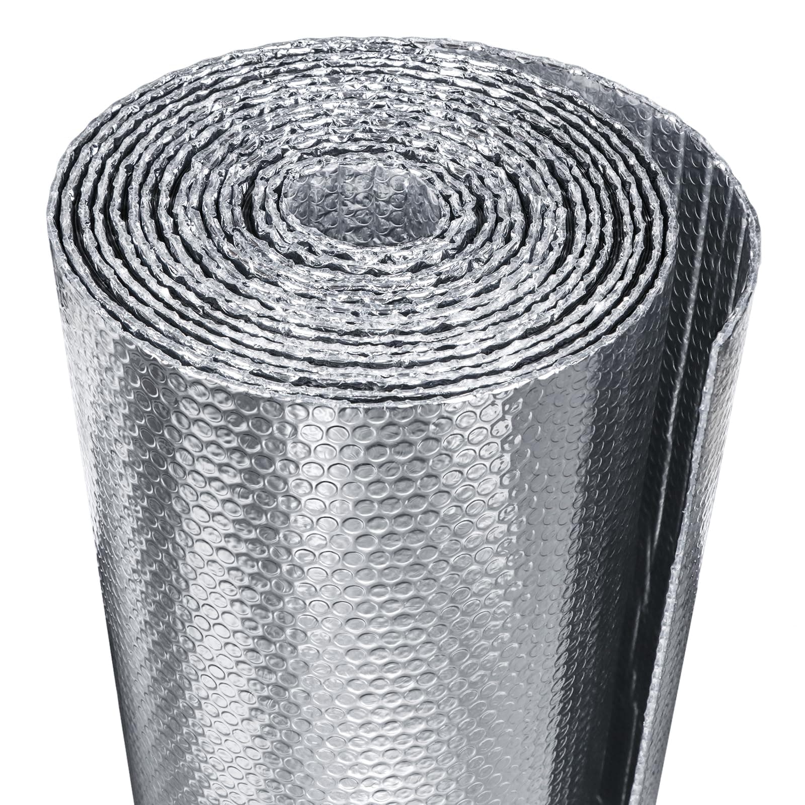 Bubble Reflective Insulation Roll to Window Insulation for Winter, Double Side Aluminum Bubble Foil Insulation Roll for Keep Heat,59"x 99" Thermal Insulation Shield,RV Window Insulation.