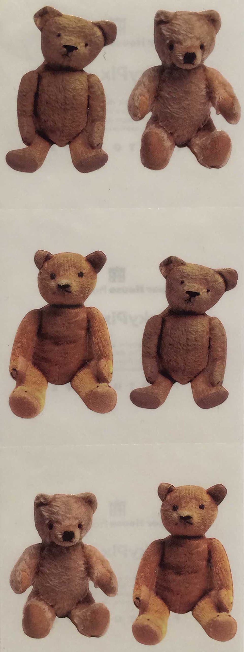 Teddy Bears Stickers - 6 Sheets