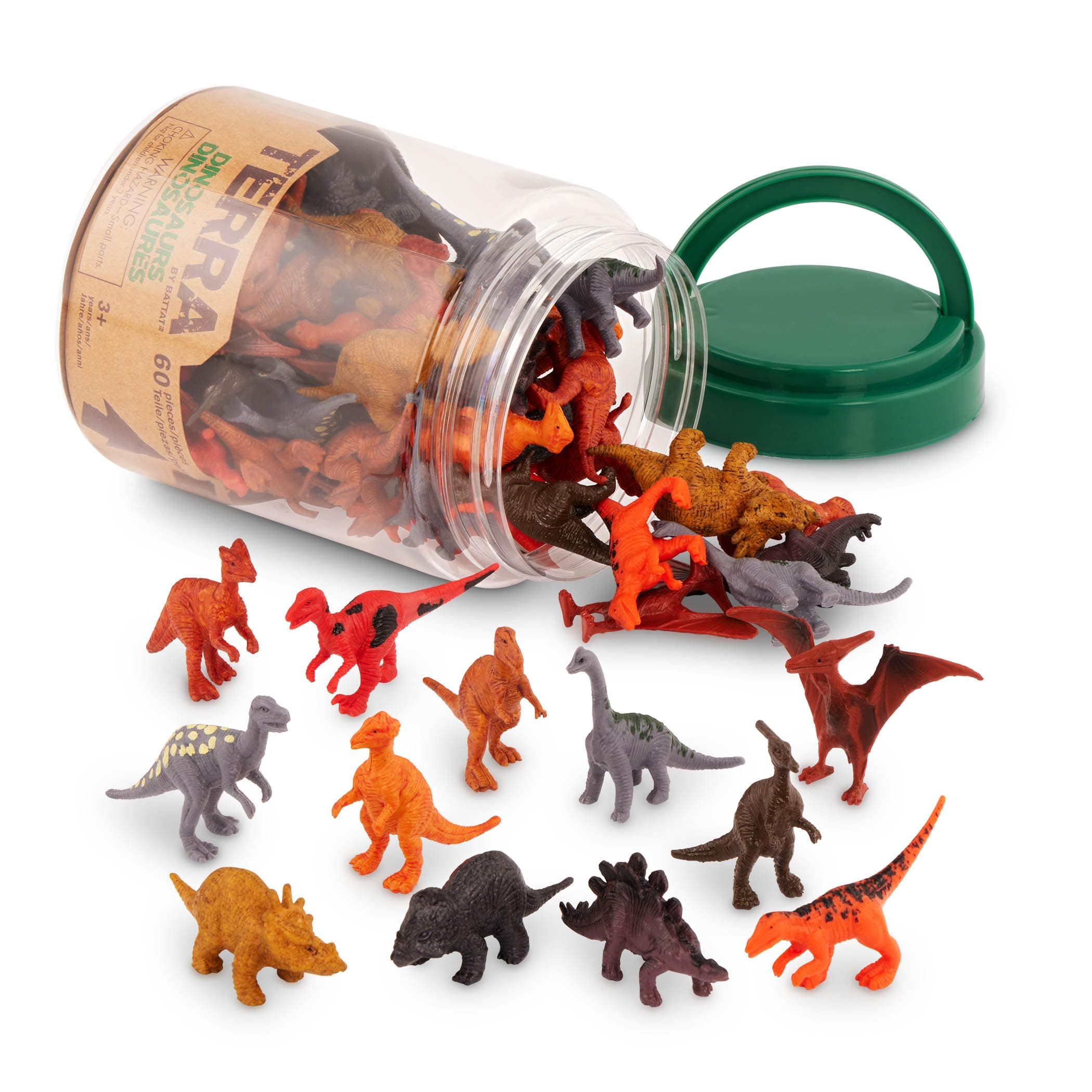 Battat Terra Dinos In Tube Action Figure Set