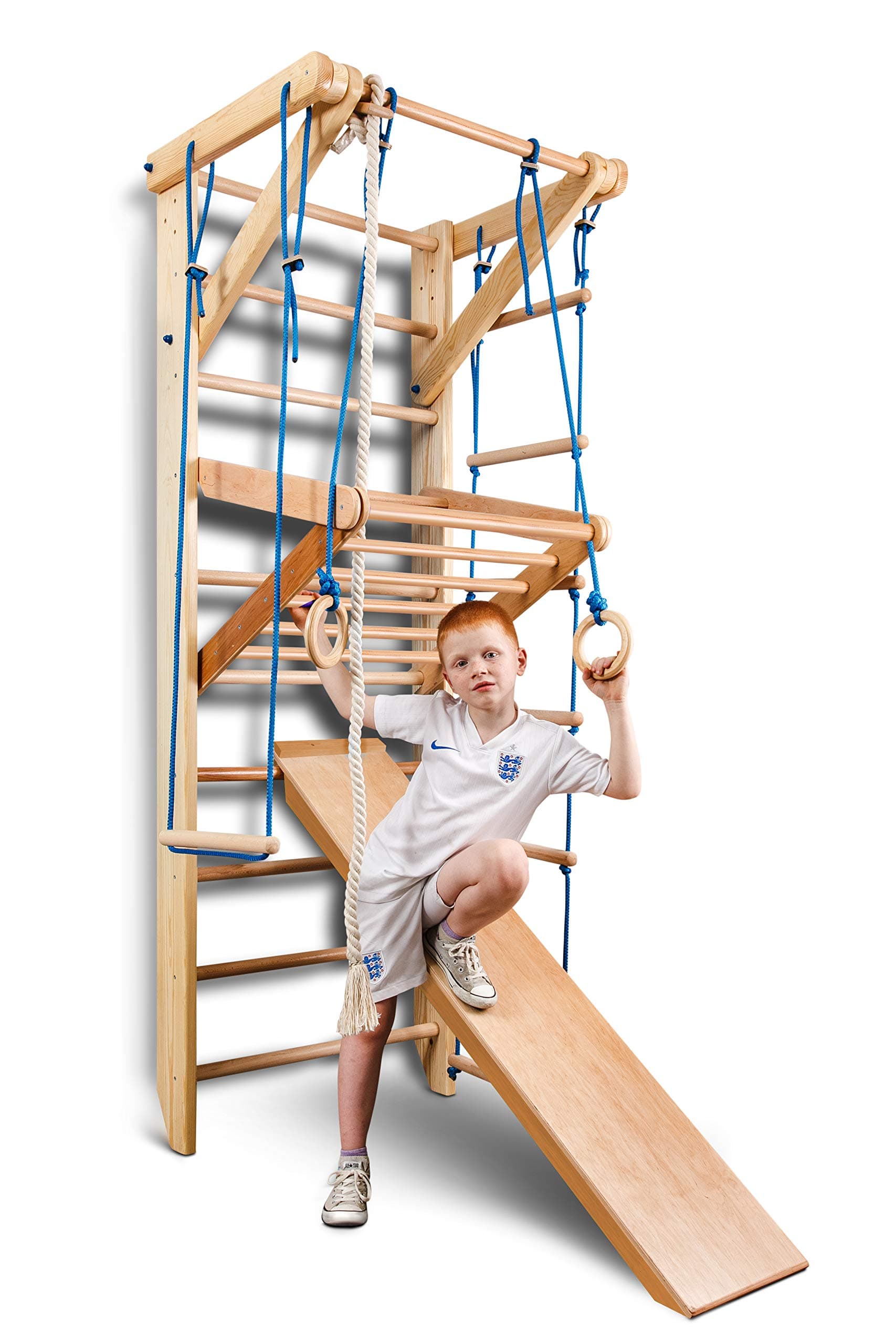 KindSport Swedish Ladder Wall Bars ˝Sport-3-240˝, Children home gym, Gymnastic sport complex. 240x80