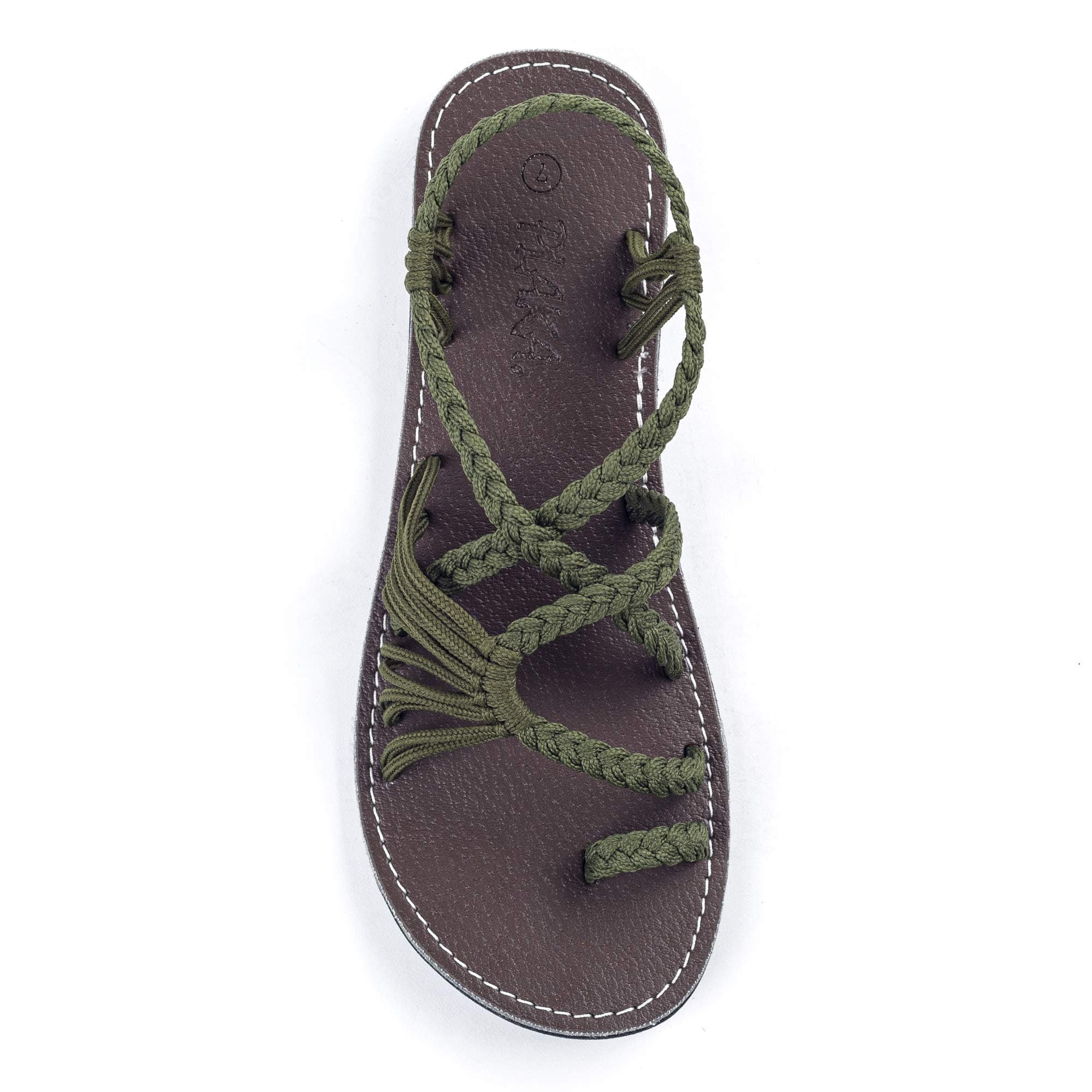 PlakaFlat Sandals for Women Palm Leaf