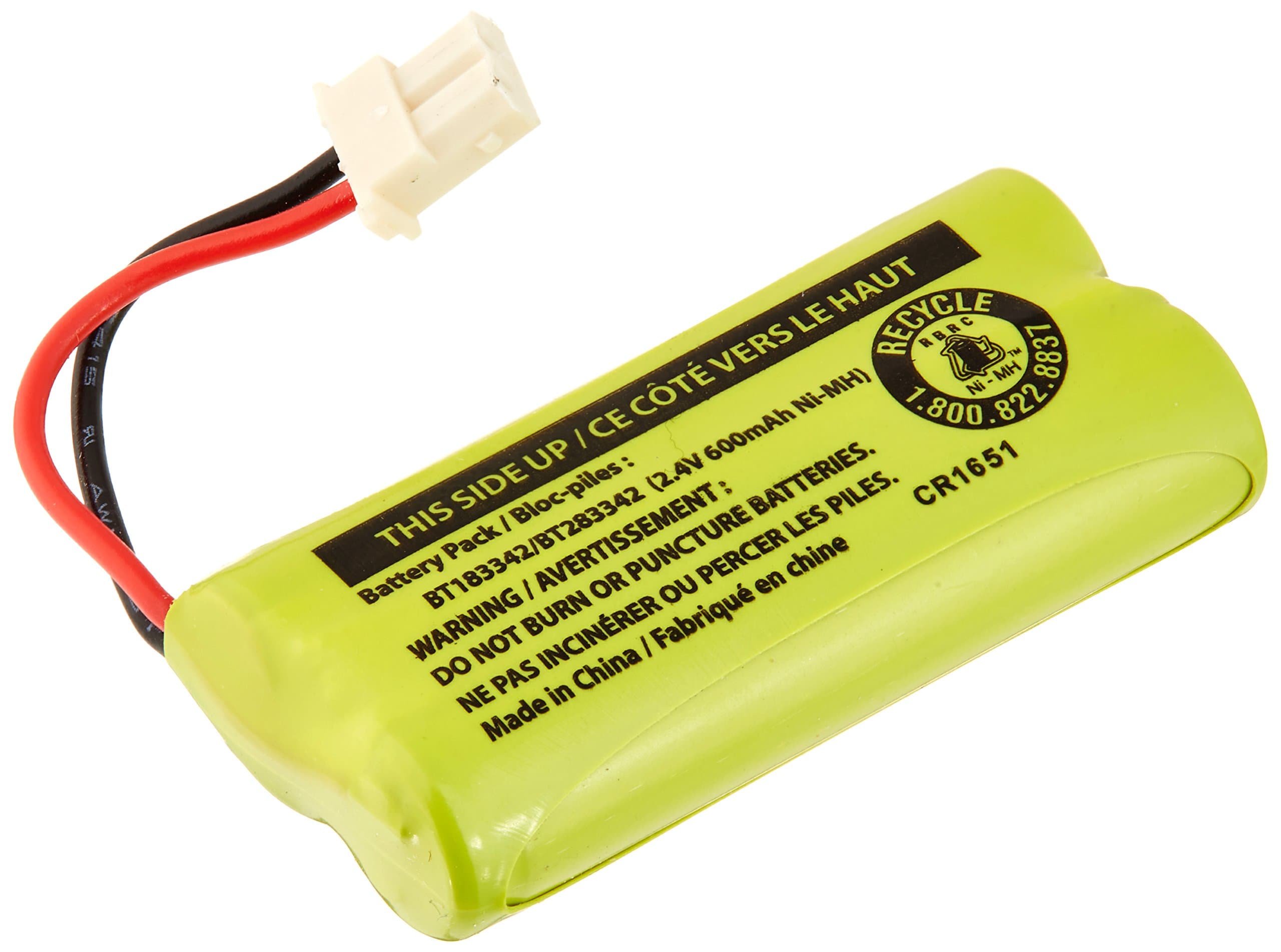 JustGreatDealz Battery BT183342 / BT283342 for Vtech ATT Cordless Telephones CS6114 CS6419 CS6719 EL52300 CL80111