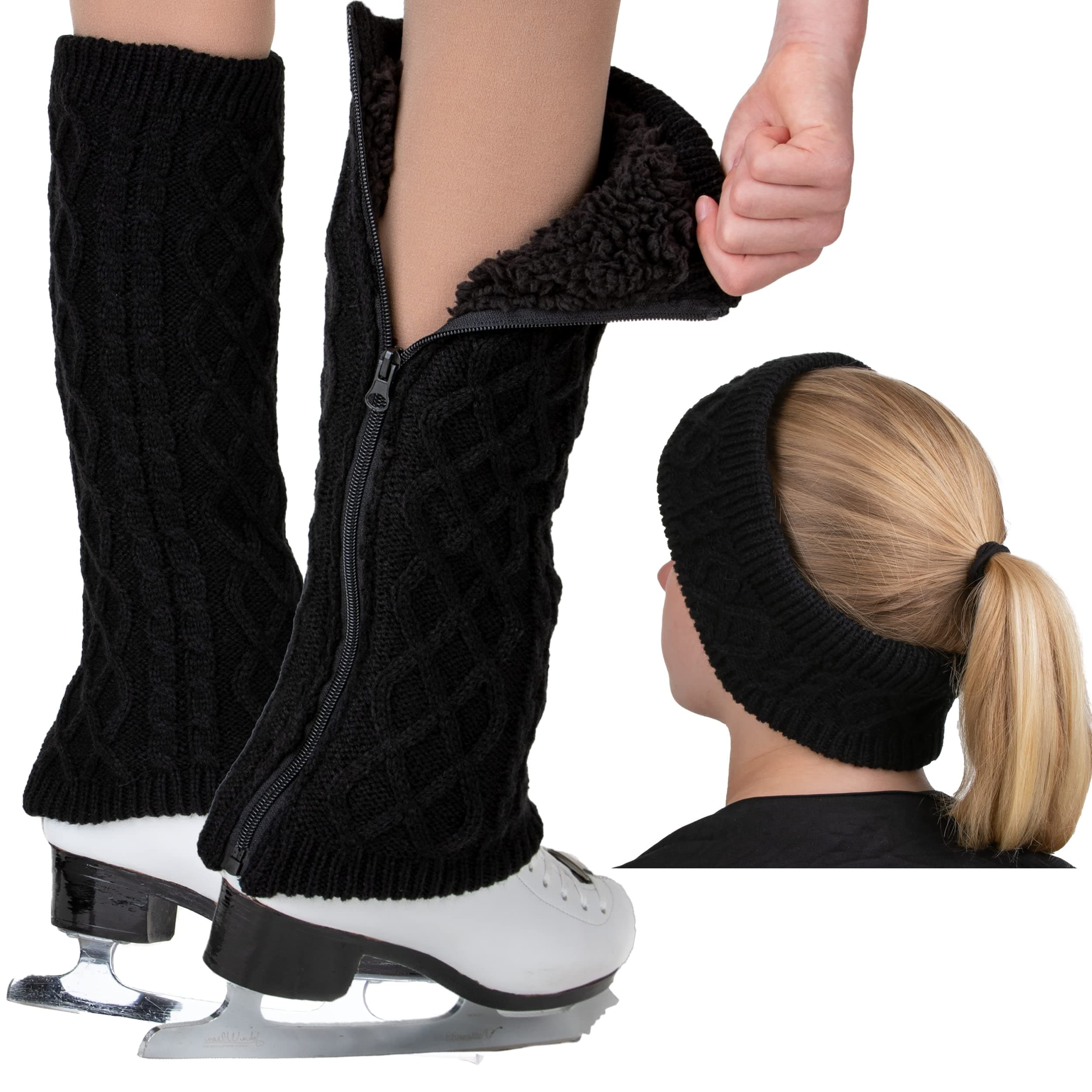 CRS CrossWomen Lw/Hparent Leg Warmers/Headband Set
