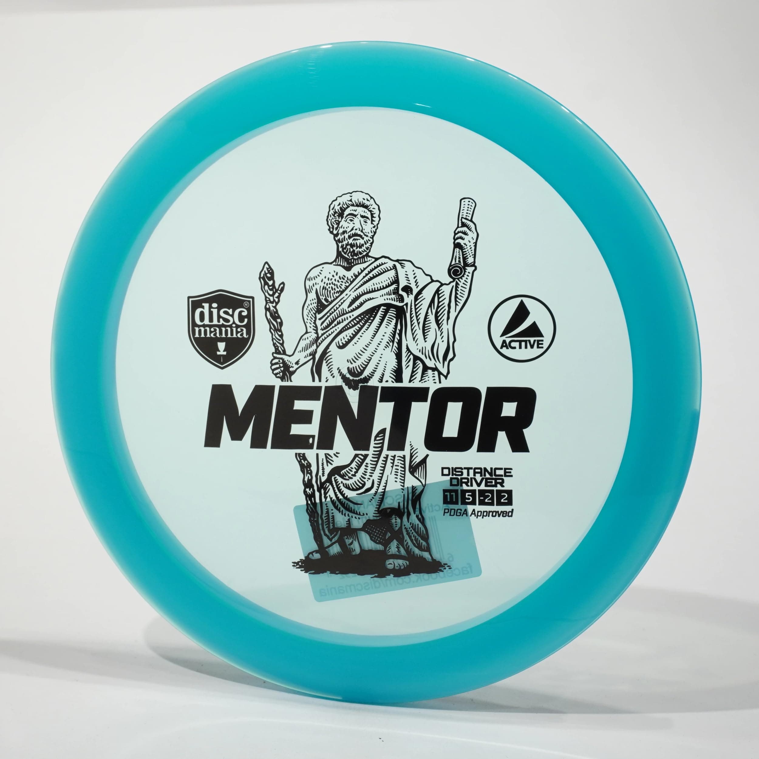 Discmania Active Mentor (Premium) Driver Golf Disc, Pick Weight/Color [Stamp & Exact Color May Vary] Blue 170-172 Grams Blue 170-172 Grams