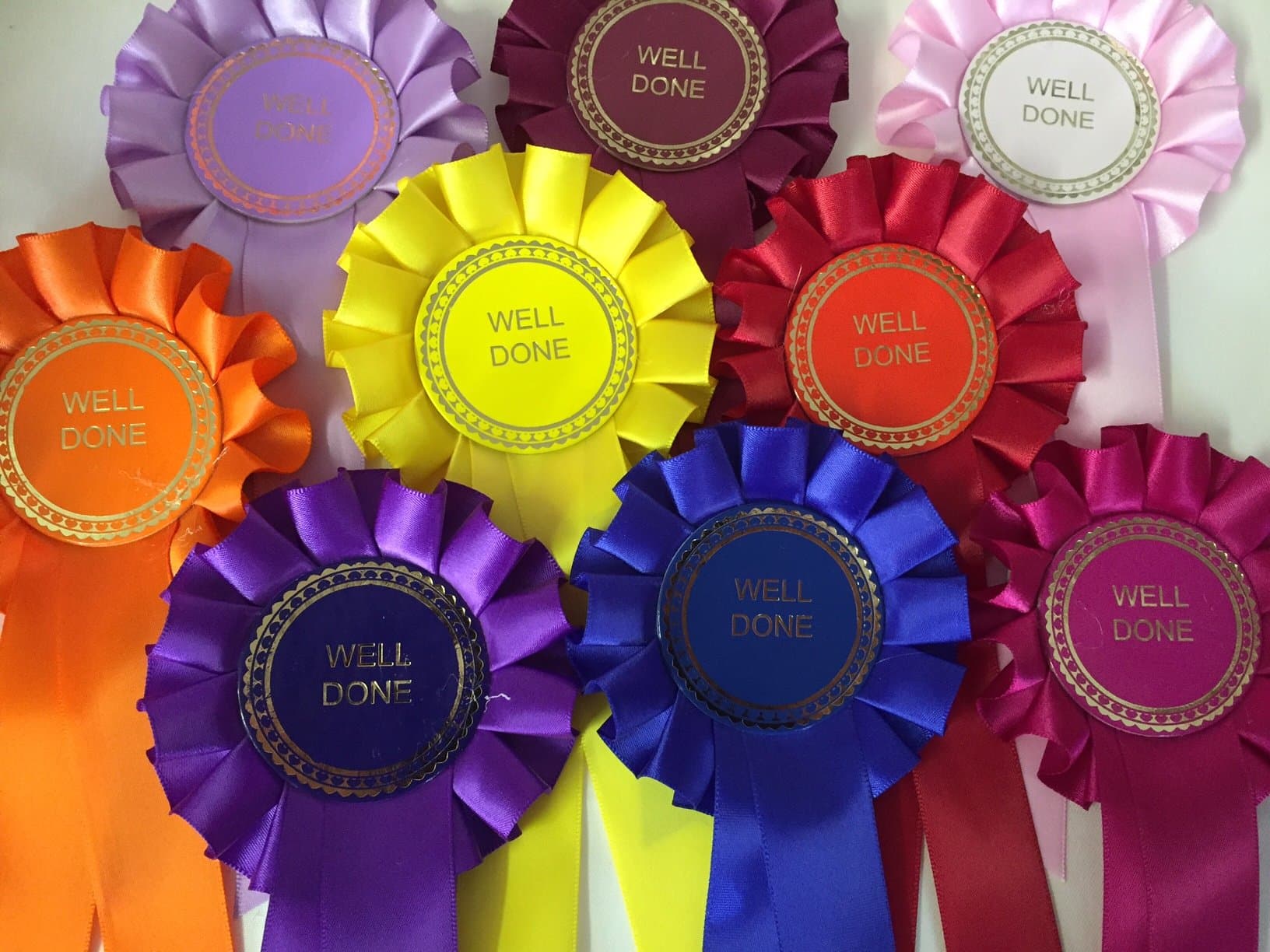 Handmade Rosettes10 x Well Done