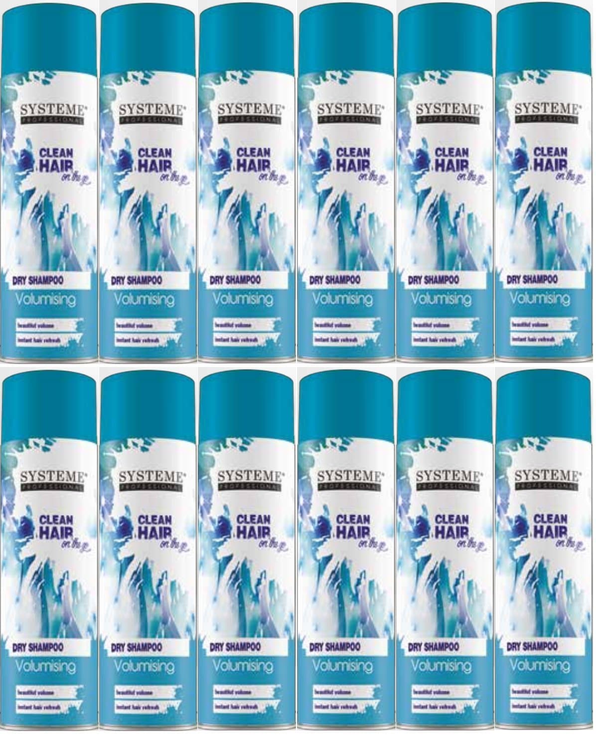 Systeme Professional Clean Hair Volumising Dry Shampoo 200ml (12 PACK)
