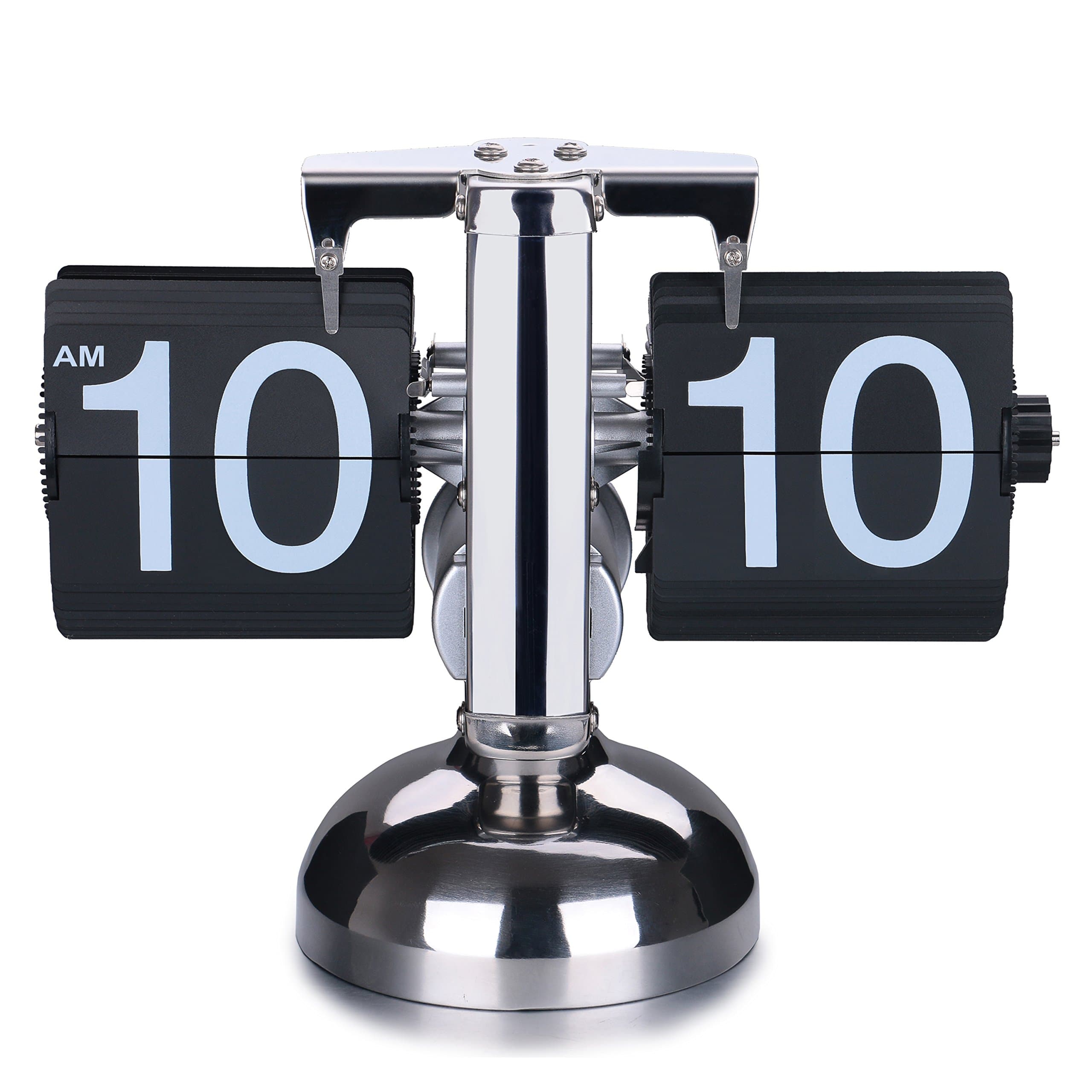 SODIAL(TM Retro Flip Down Clock - Internal Gear Operated