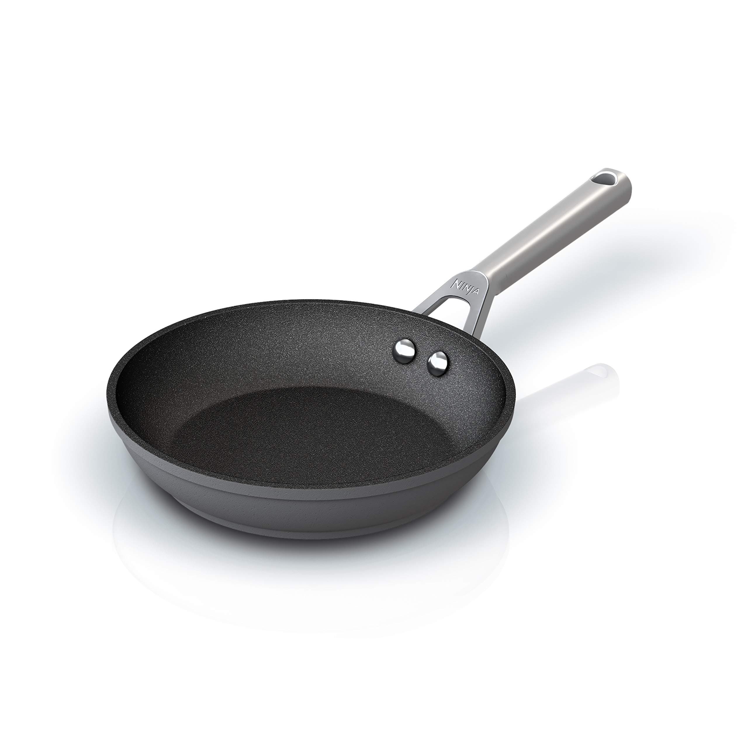 C30020 Foodi NeverStick Premium 8-Inch Fry Pan, Hard-Anodized, Nonstick, Durable & Oven Safe to 500°F, Slate Grey