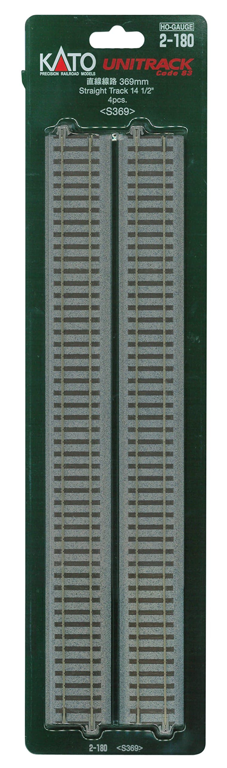 USA Inc. HO 369mm 14-1/2 Straight 4 KAT2180 HO Track