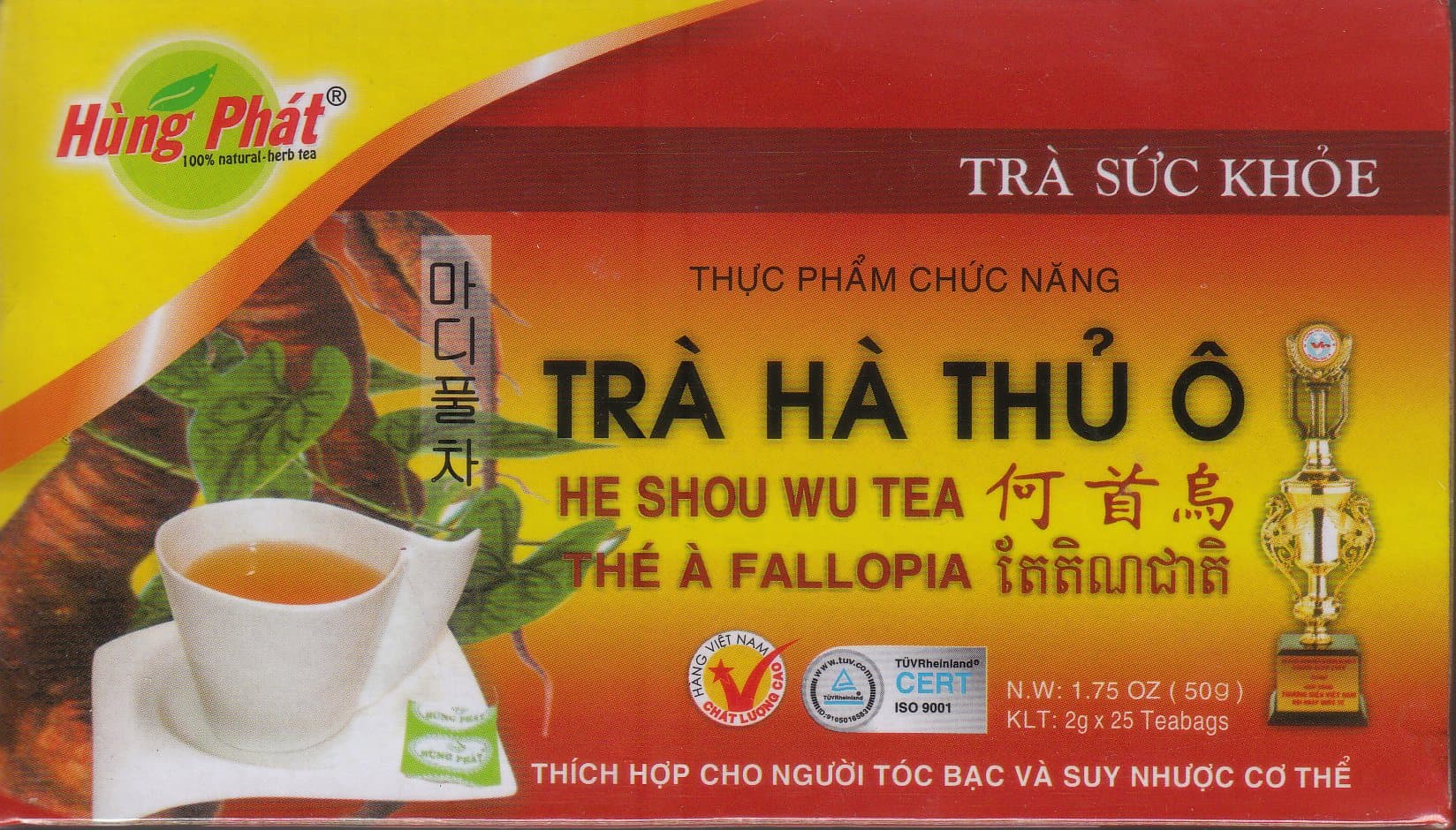 Hung Phat Tea - 25 Bags (He Shou Wu Tea)