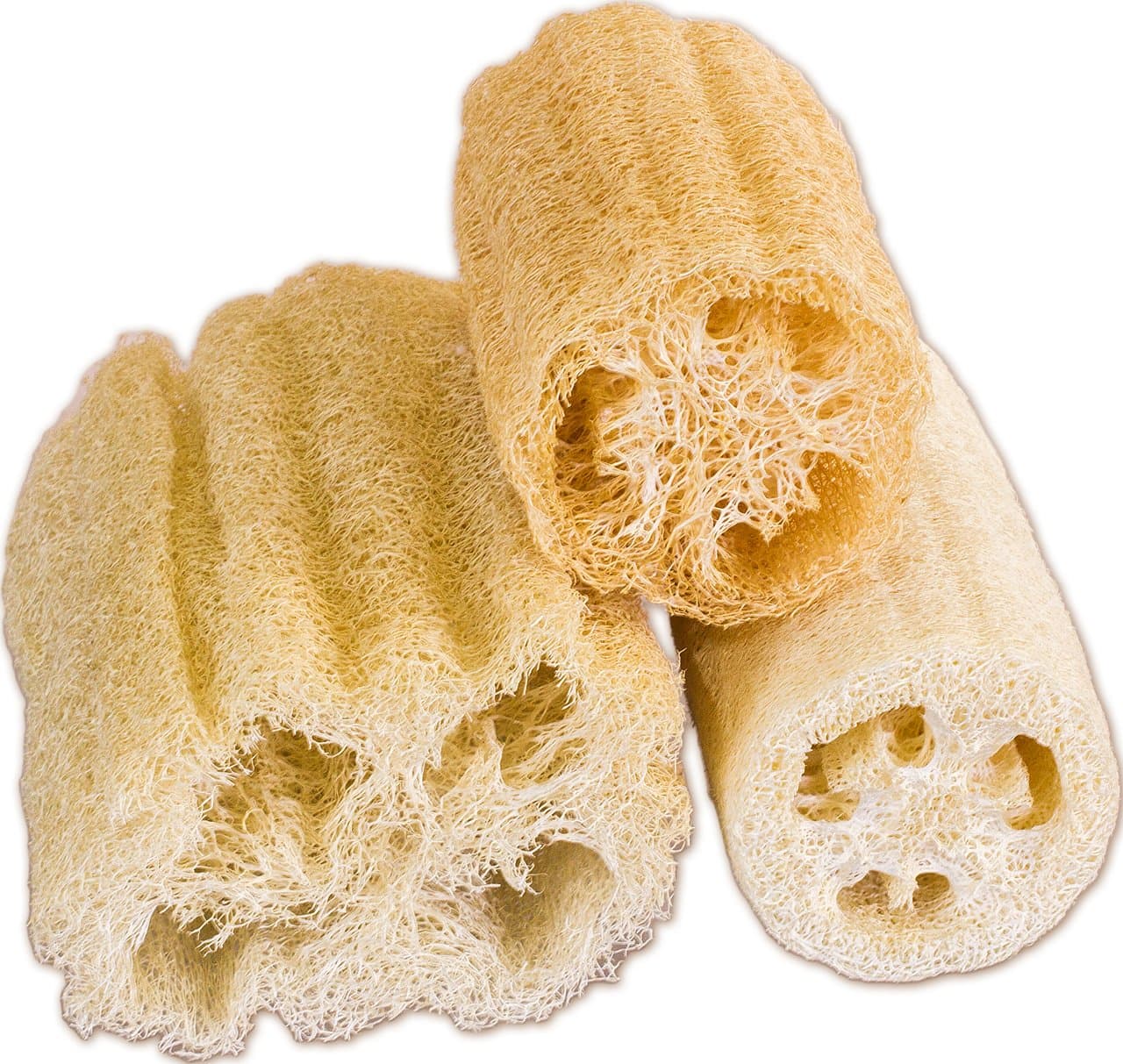 5-6" Loofah Sampler 3-Pack - Includes Egyptian, Mayan, Peruvian Loofah & Traditional Loofahs