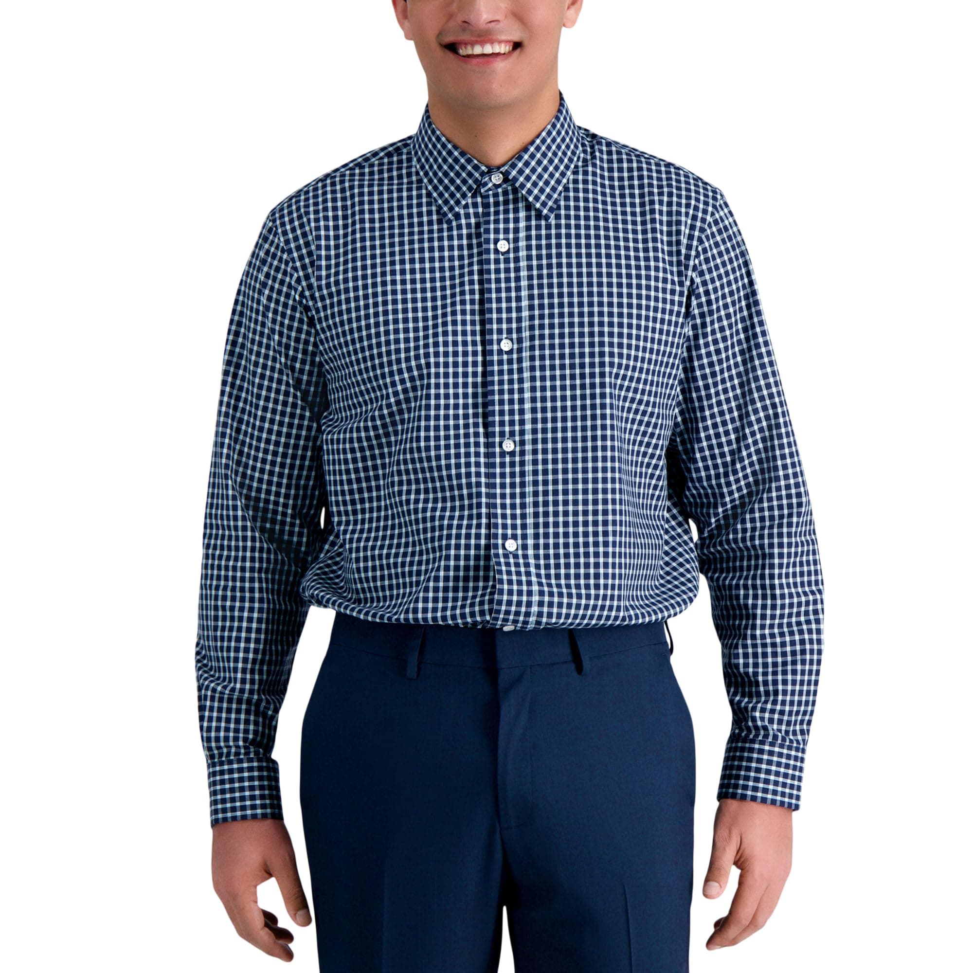 HaggarMen's Premium Comfort Classic Fit Wrinkle Resistant Dress Shirt