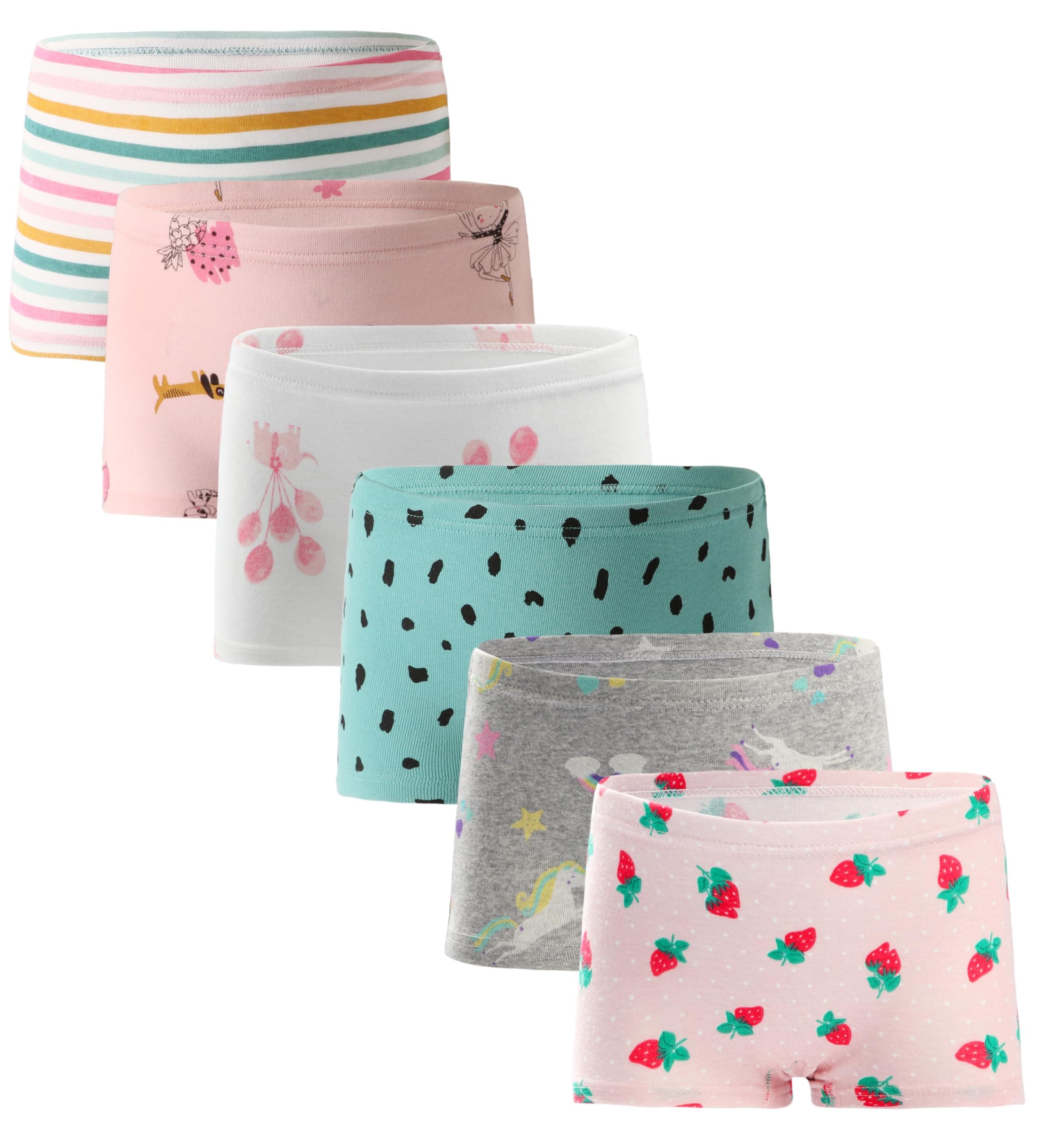 Boboking Soft Cotton Girls' Panties Boyshort Little Girls' Underwear Toddler Undies