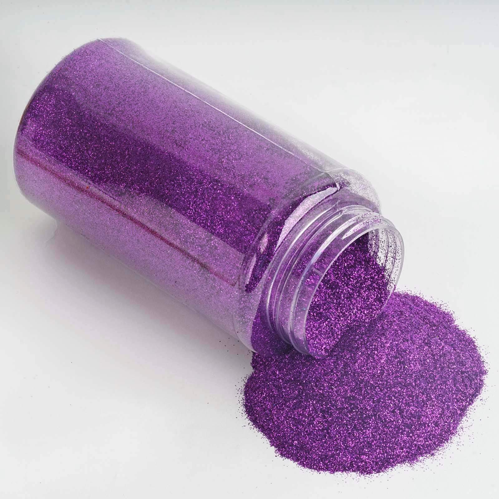 Efavormart 1 Pound Purple DIY Art & Craft Glitter Extra Fine with Shaker Bottle for Wedding Party Event Table Centerpieces