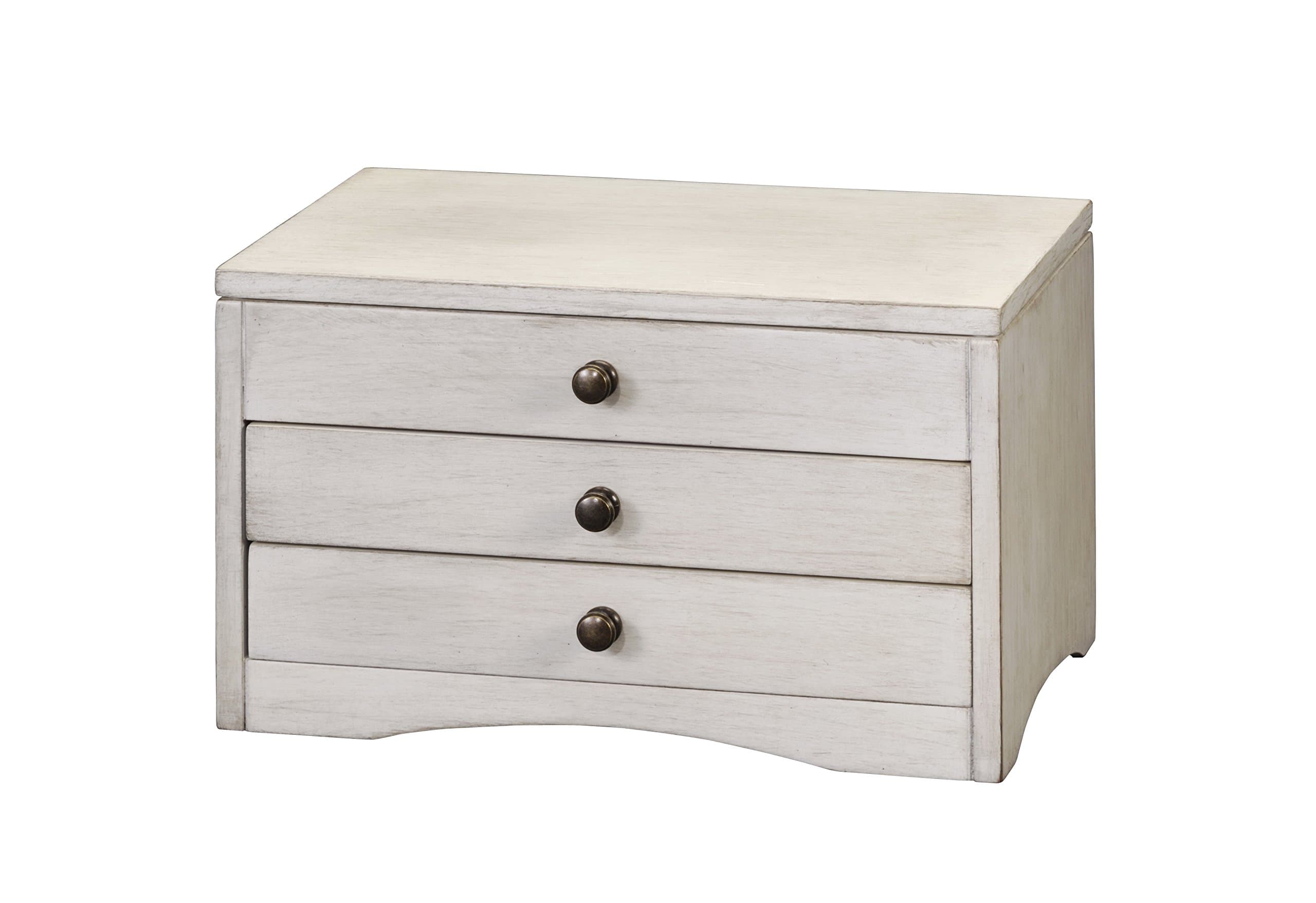 Homepointe Distressed Wooden Jewelry Box