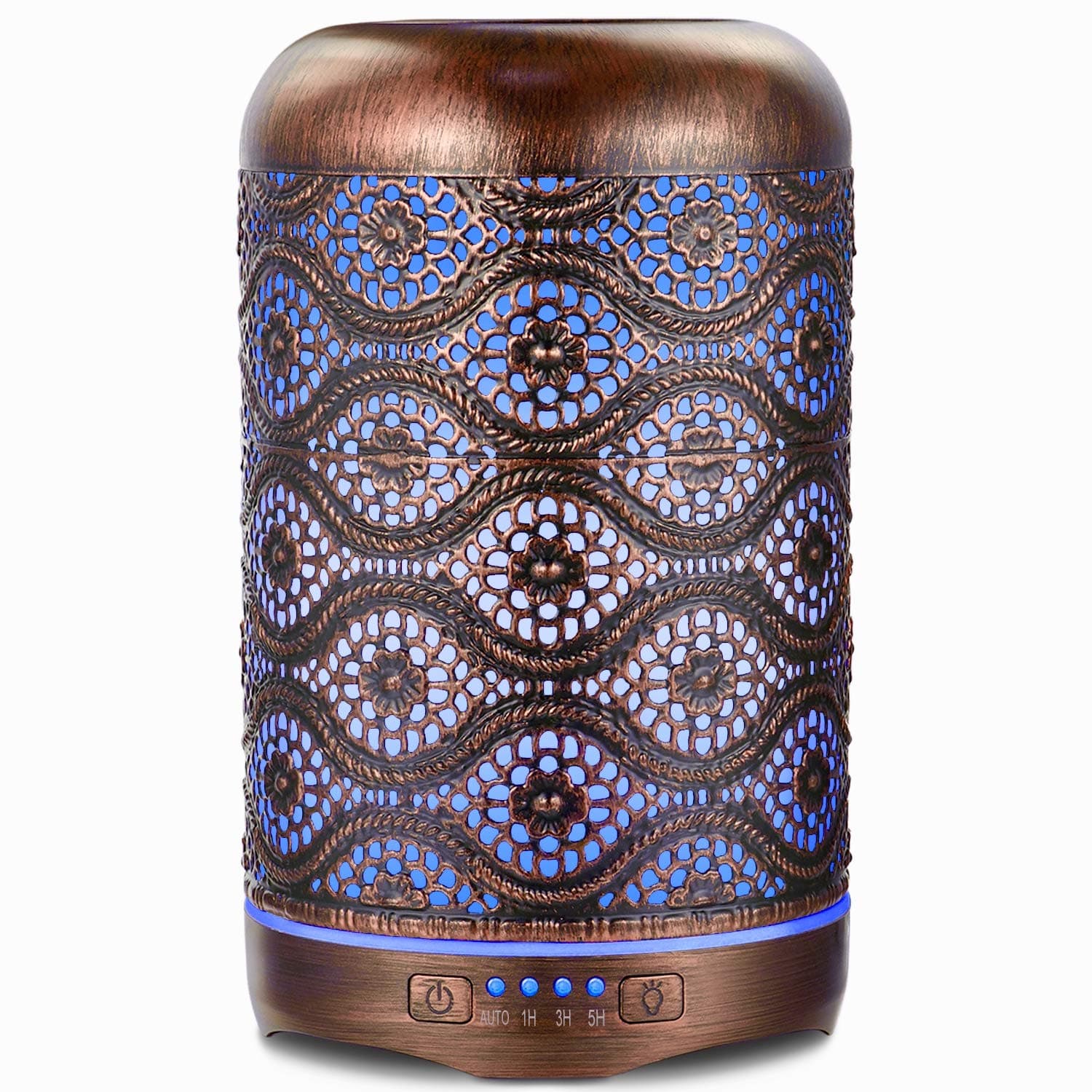 260ml Essential Oil Diffuser, ARVIDSSON Metal Aromatherapy Diffusers for Essential Oils, 7 Colors Changing Light & Whisper-Quiet