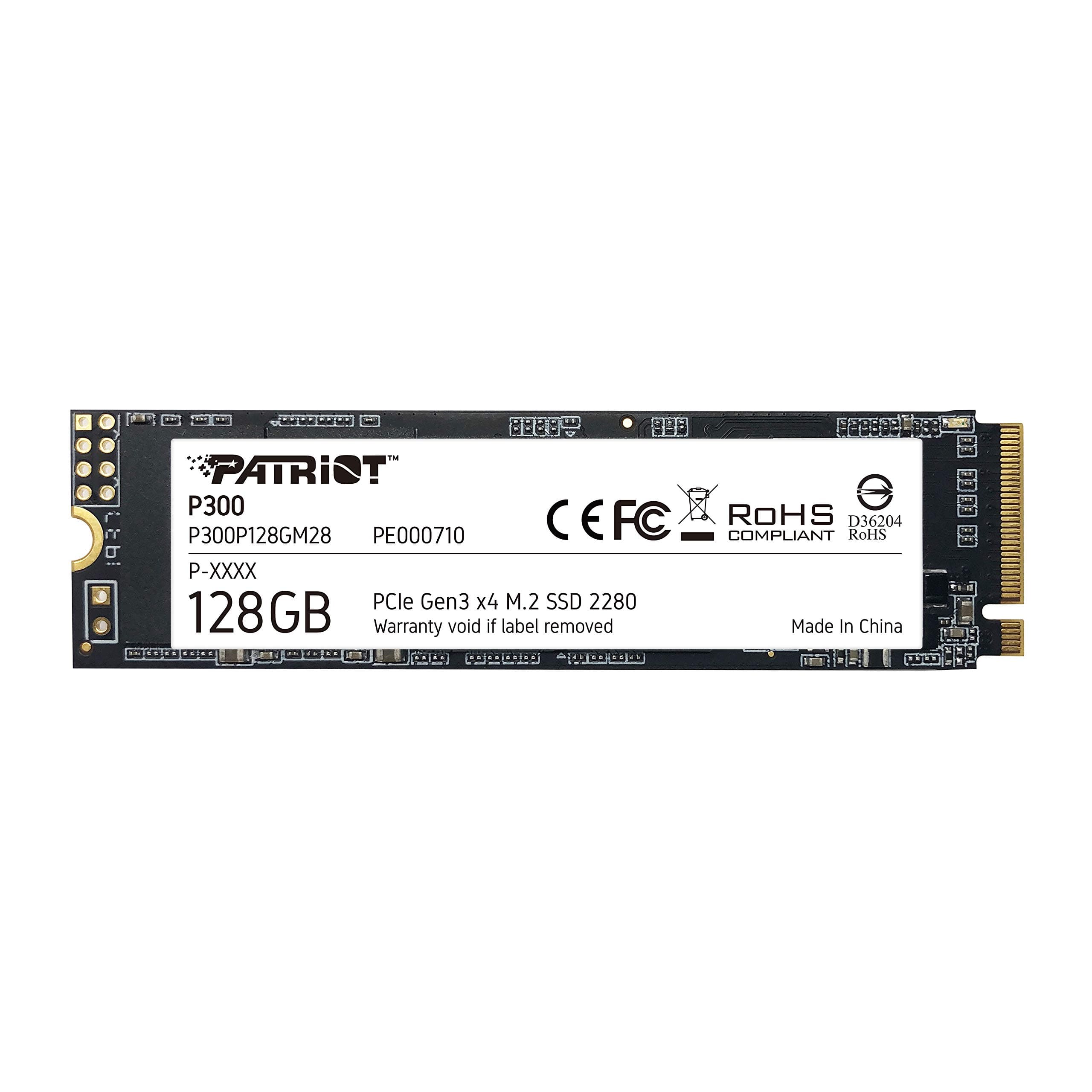 Patriot Memory P300 M.2 PCIe Gen 3 x4 128GB Low-Power Consumption SSD